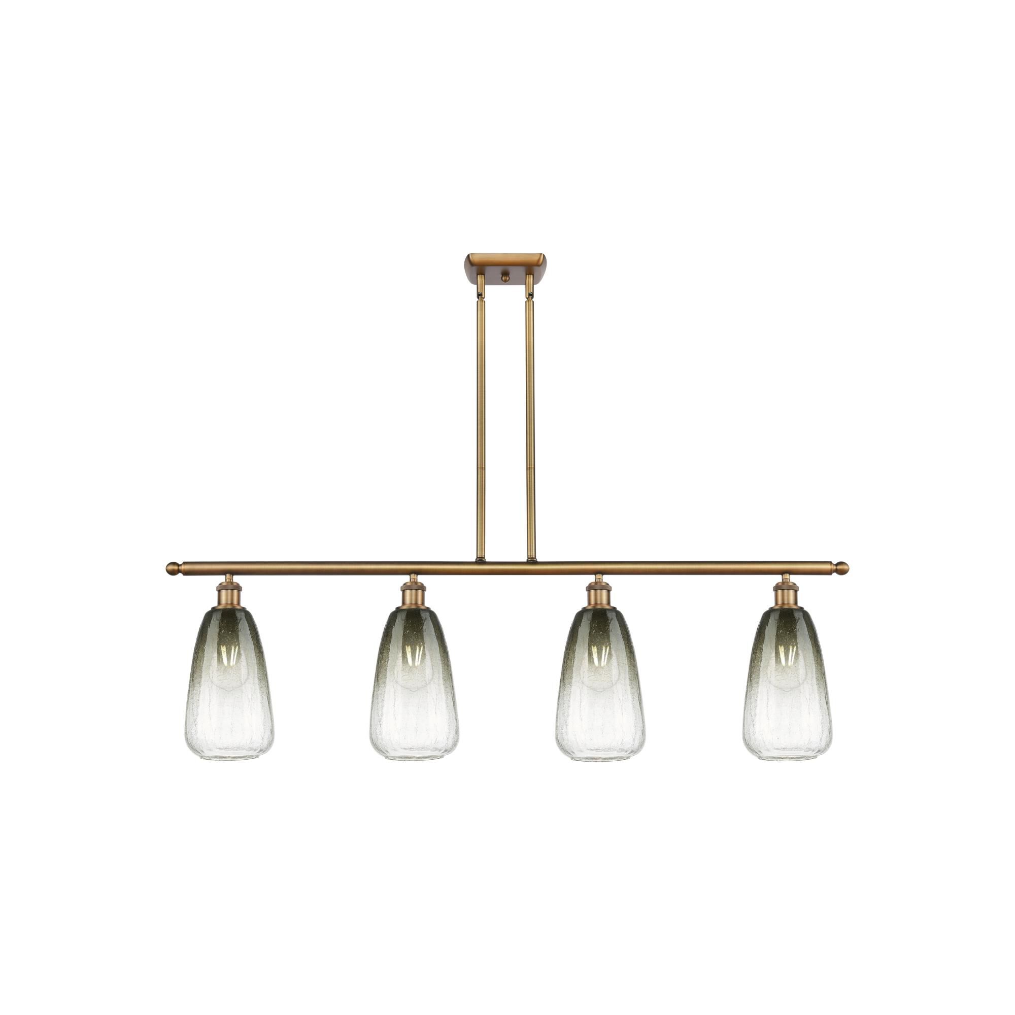 Shown in Brushed Brass finish and Slate glass