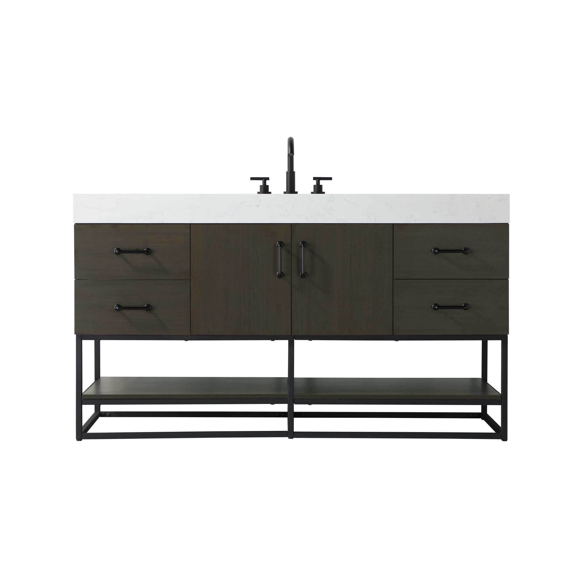 Caroline 60 Inch Bath Vanity by Elegant Dcor