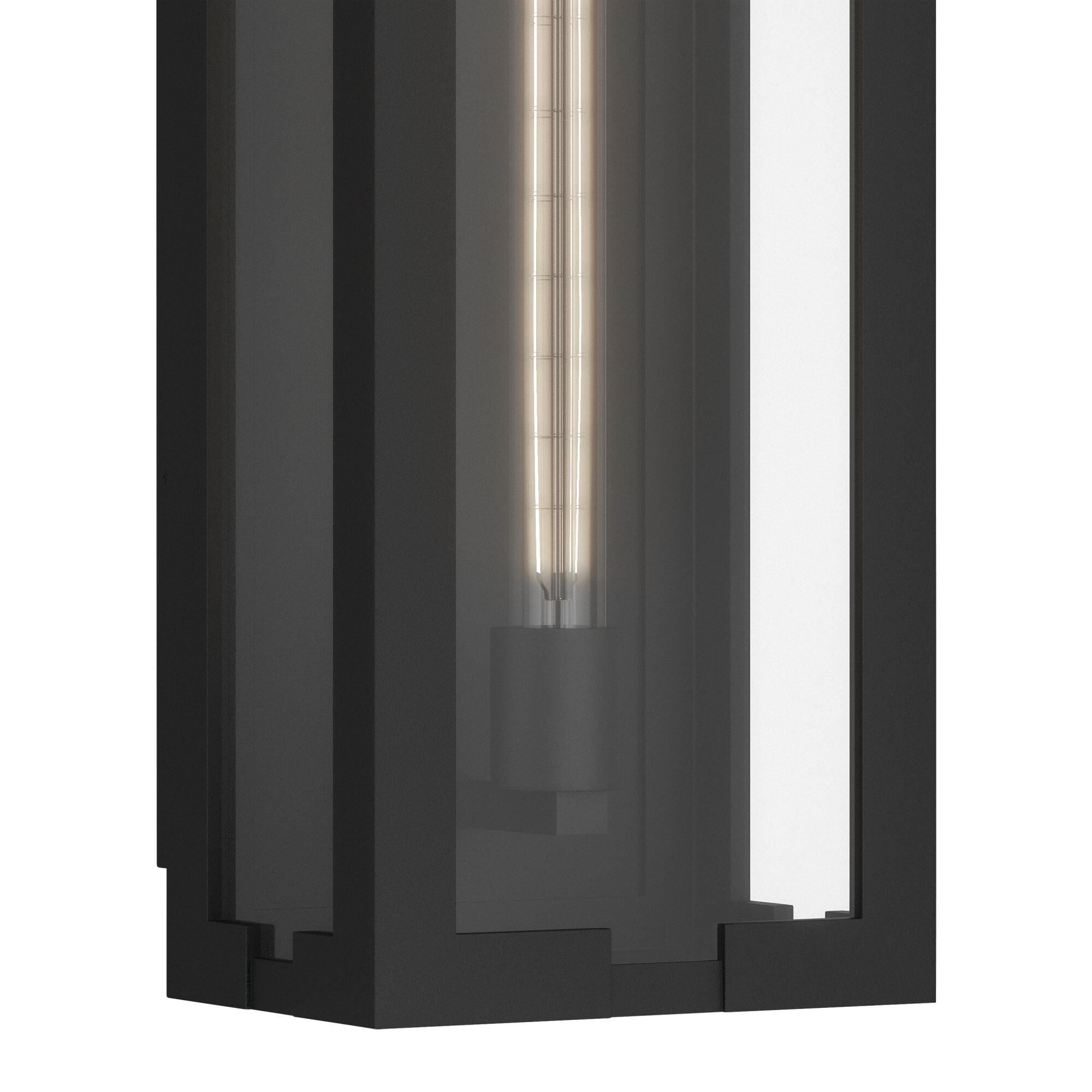 Shown in Textured Black finish and Clear glass