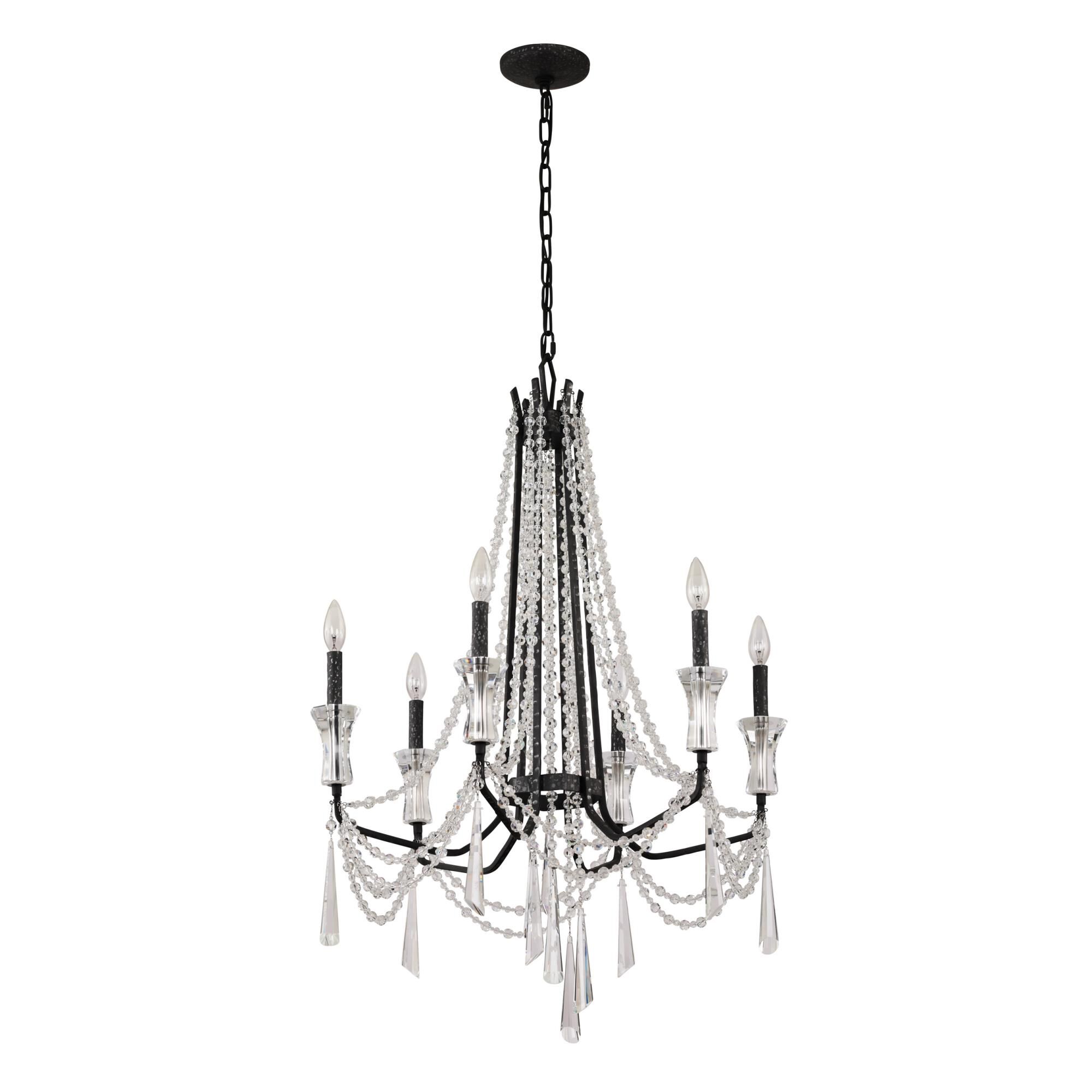 Barcelona 27 Inch 6 Light Chandelier by Varaluz