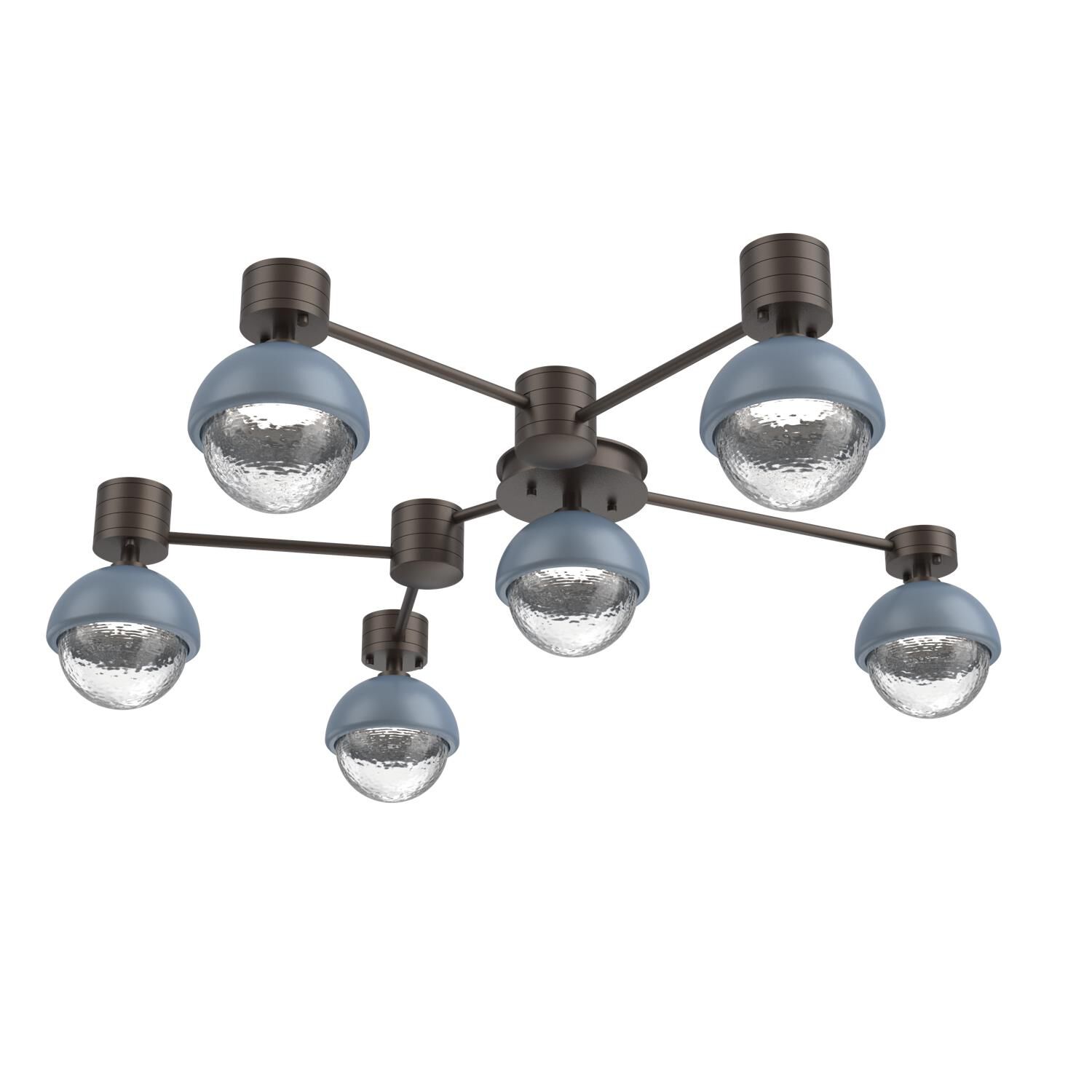 Levi Wilson Cabochon 42 Inch Flush Mount by Hammerton Studio