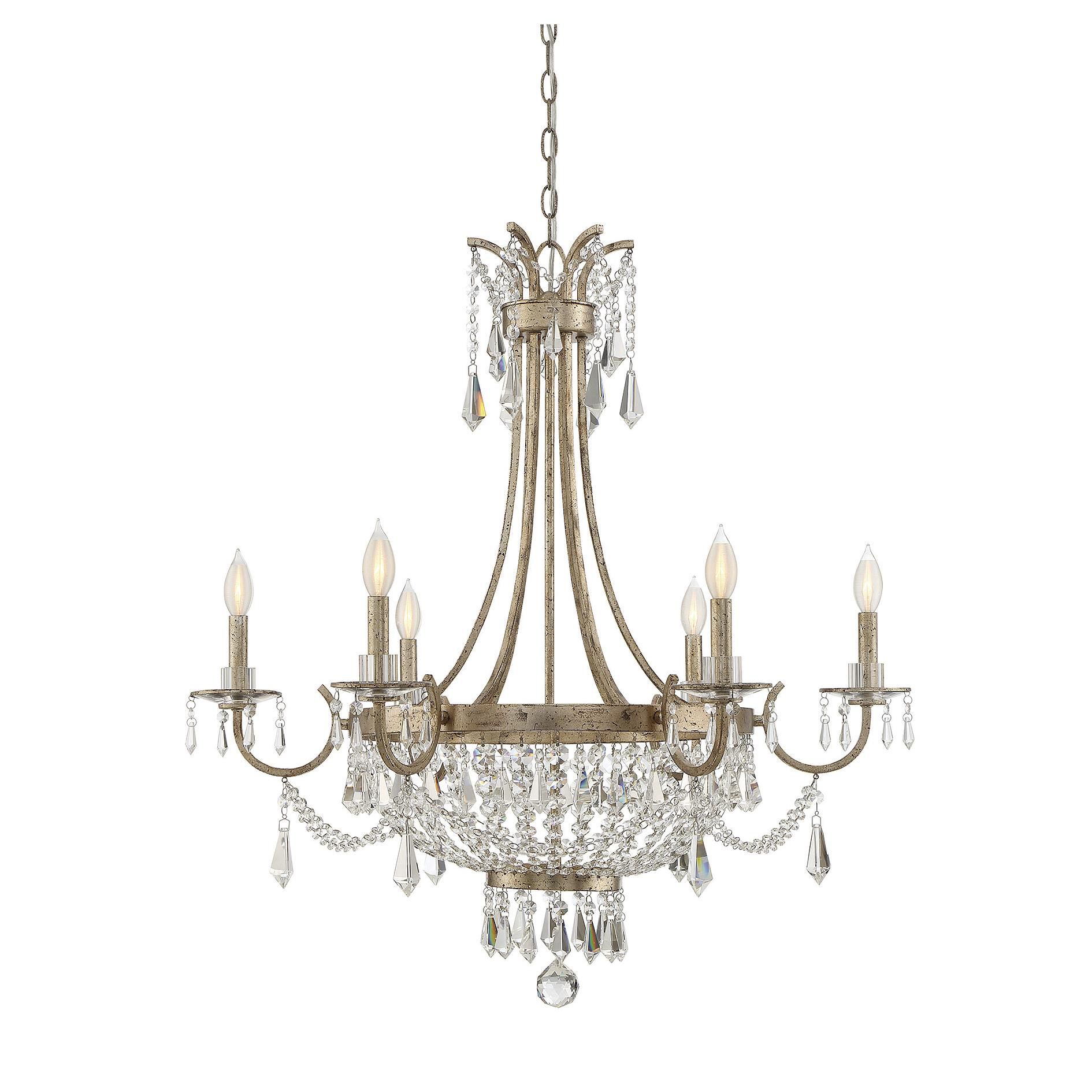 Brian Thomas Claiborne 33 Inch 6 Light Chandelier by Savoy House