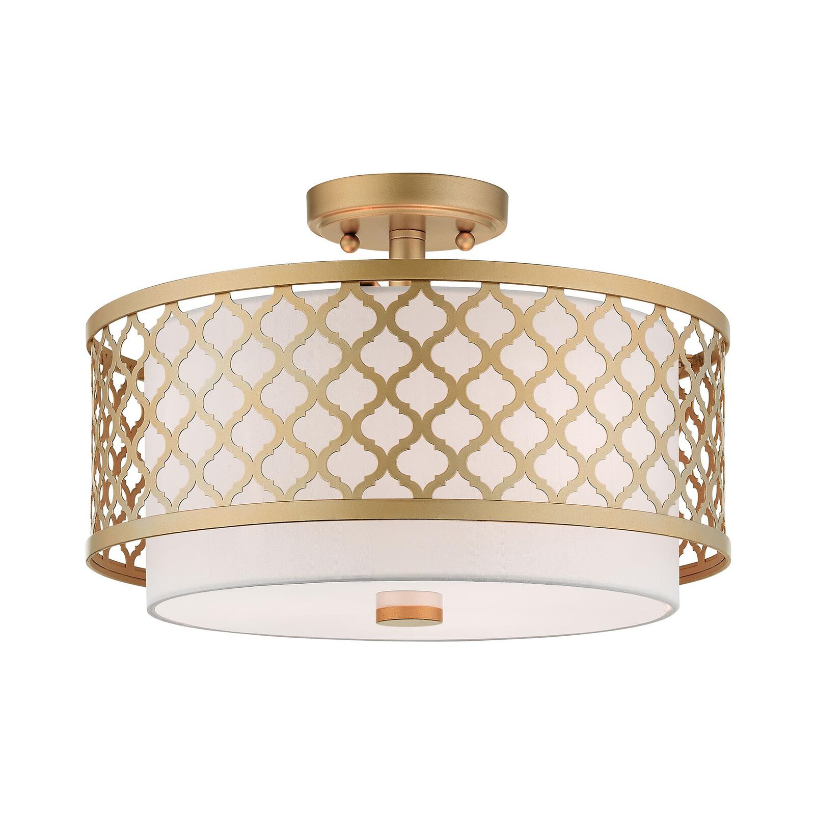Arabesque 15 Inch 3 Light Semi Flush Mount | Capitol Lighting