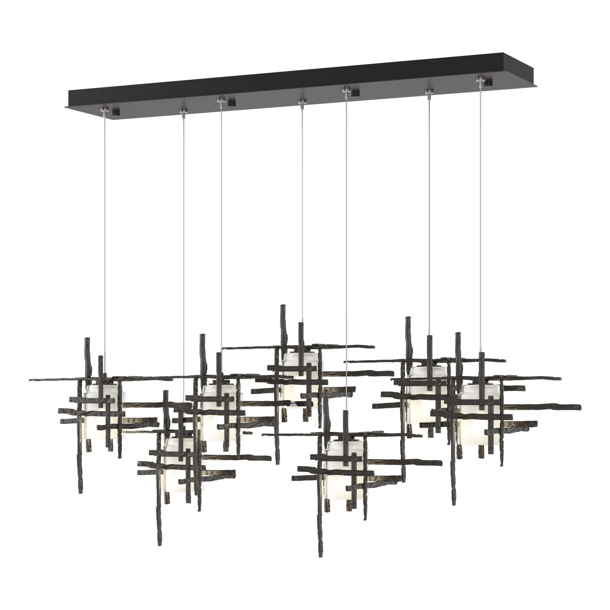 Tura 53 Inch 7 Light LED Linear Suspension Light by Hubbardton Forge