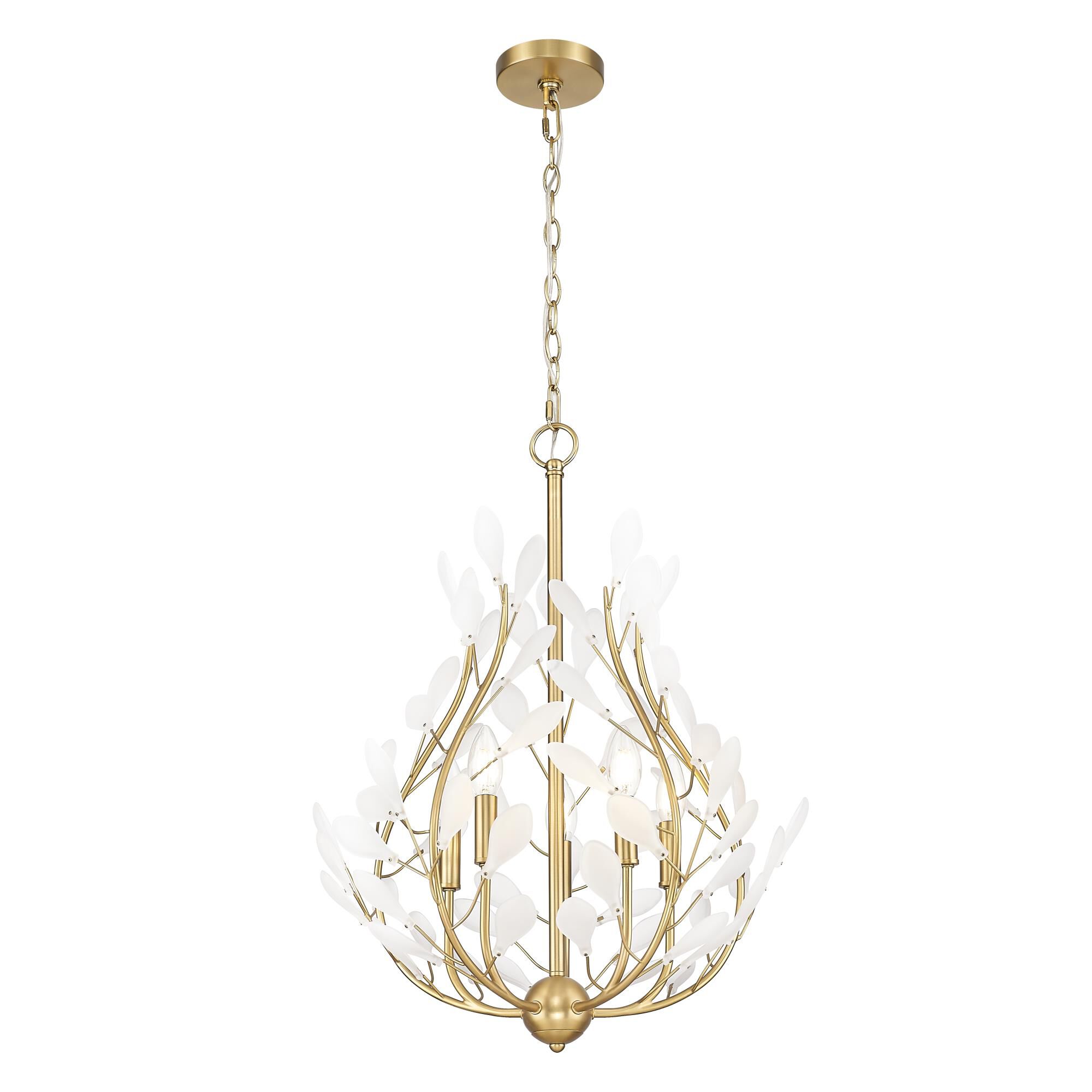 Shown in Modern Gold finish and Frosted glass