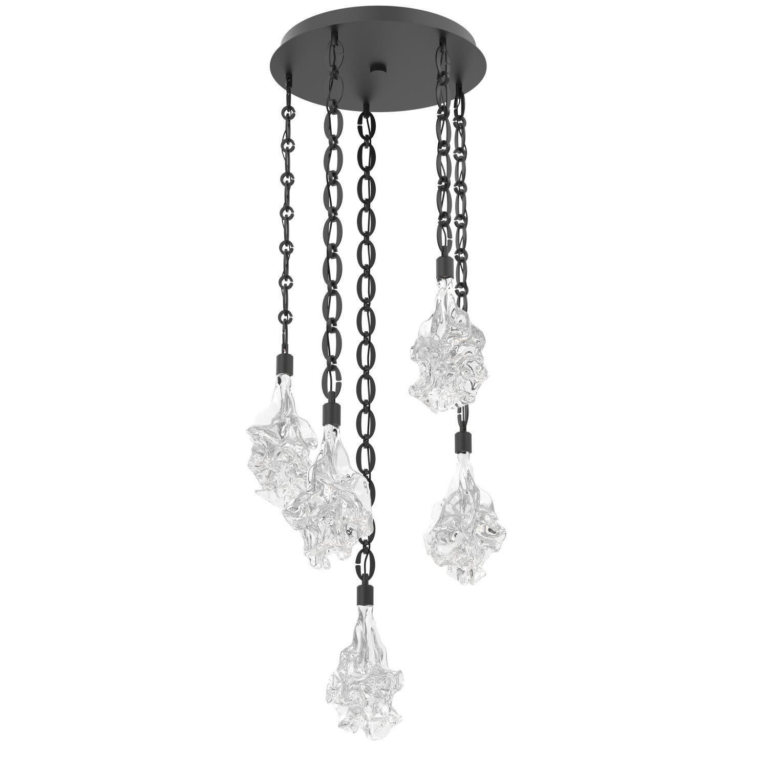 Shown in Matte Black finish and Clear glass