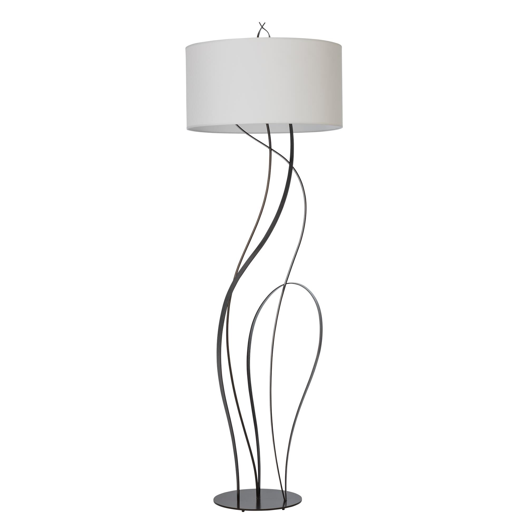 Shown in Dark Smoke finish and White shade