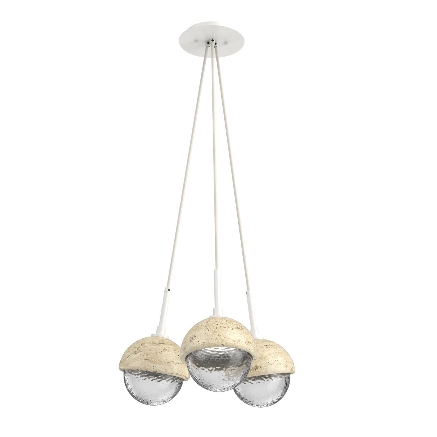 Levi Wilson Cabochon 13 Inch Multi Pendant Light by Hammerton Studio