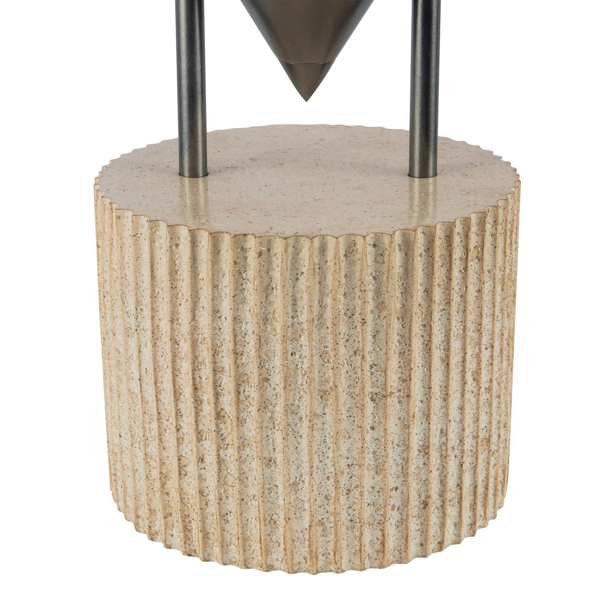 Shown in Aged Steel finish and Steel shade