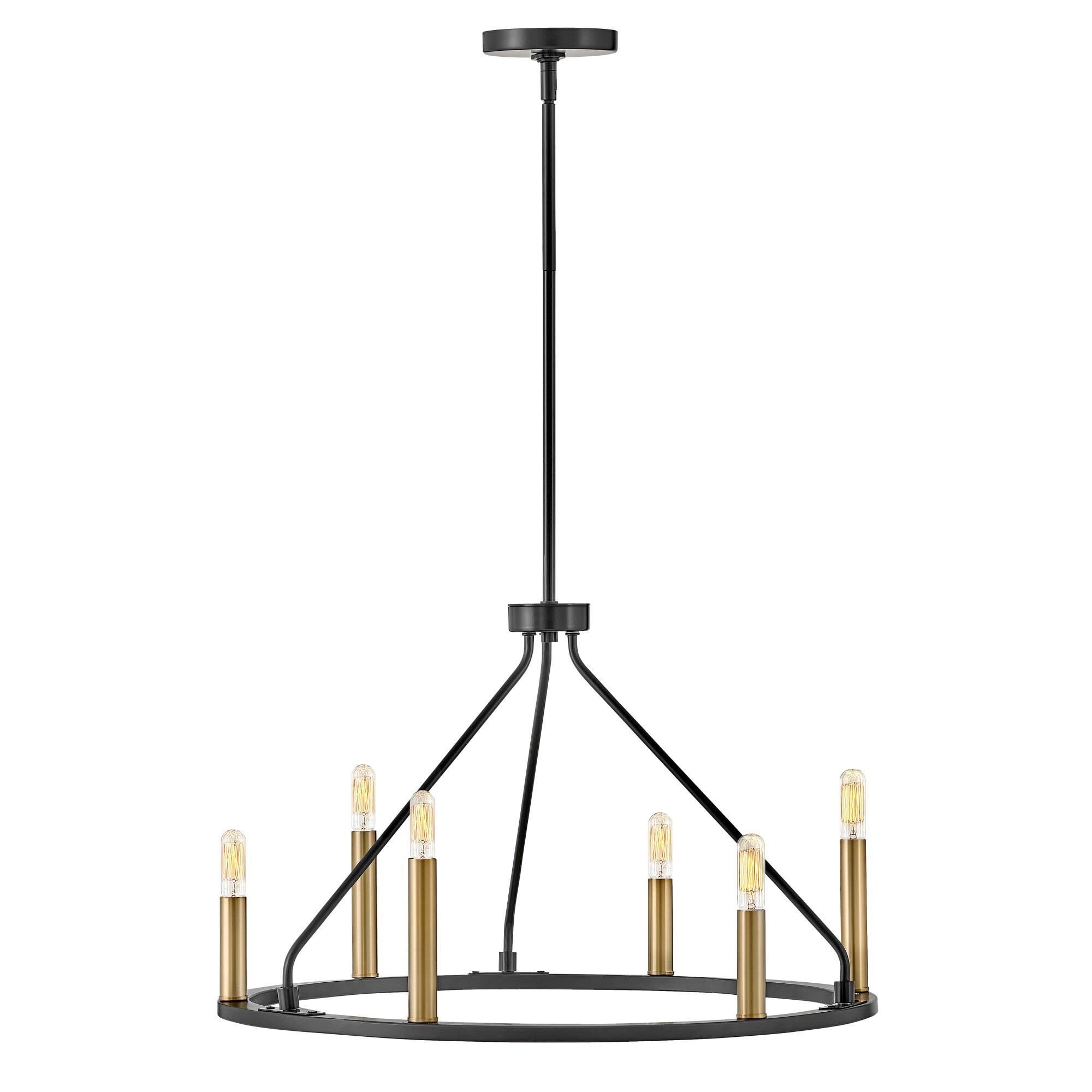 Lazlo 24 Inch 6 Light Chandelier by Lark