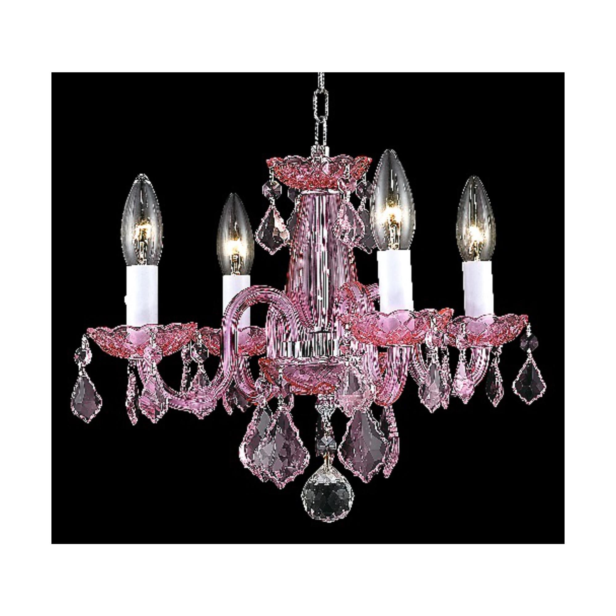 Rococo 15 Inch 4 Light Mini Chandelier by Elegant Lighting