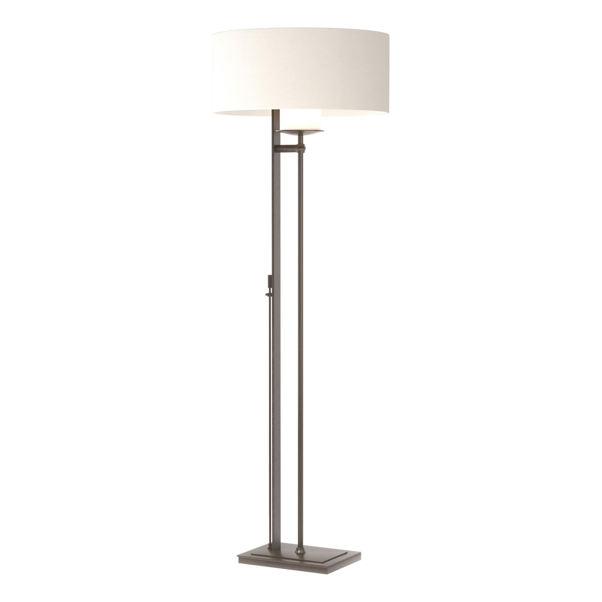 Shown in Oil Rubbed Bronze finish and Natural Anna shade