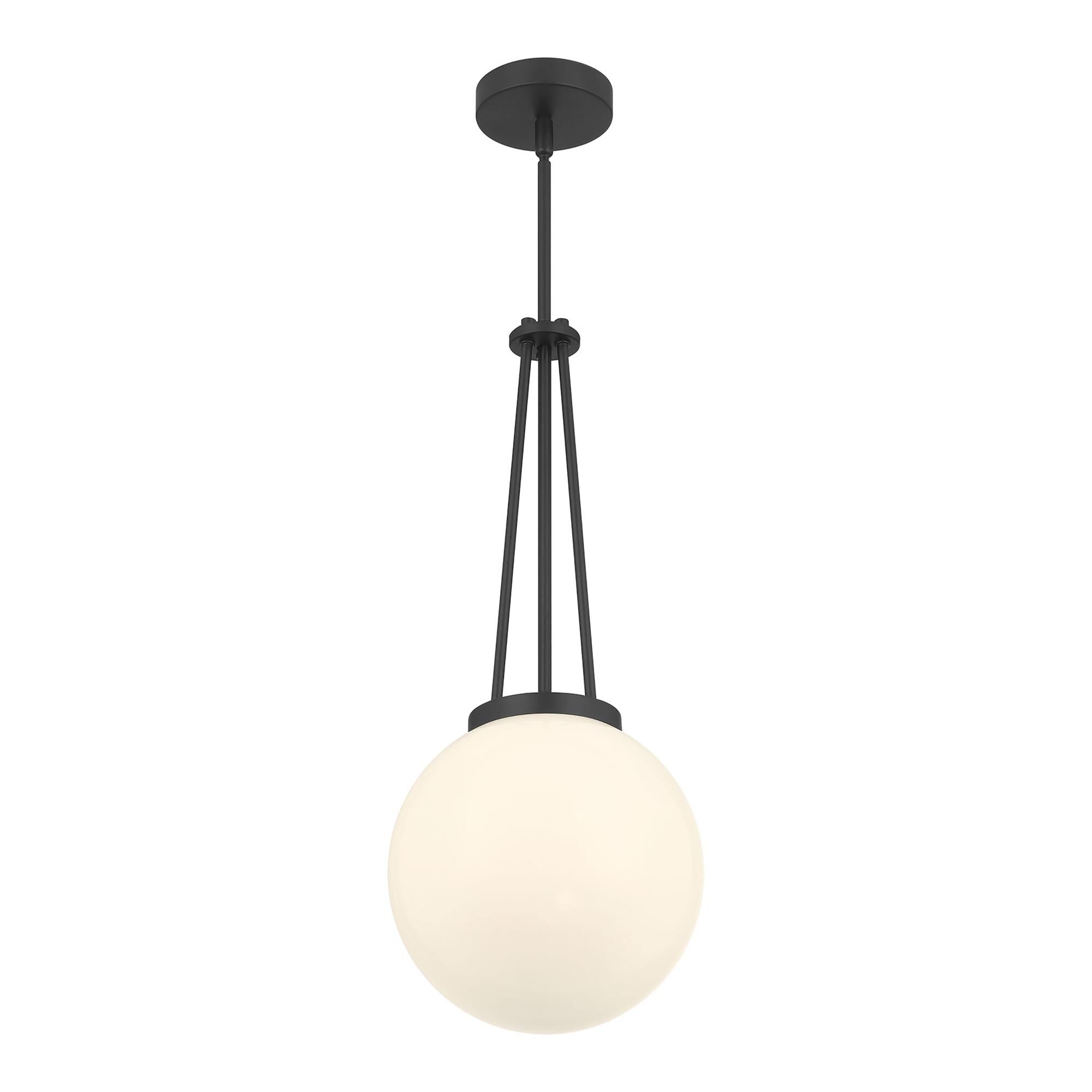 Shown in Matte Black finish and Shiny Opal glass