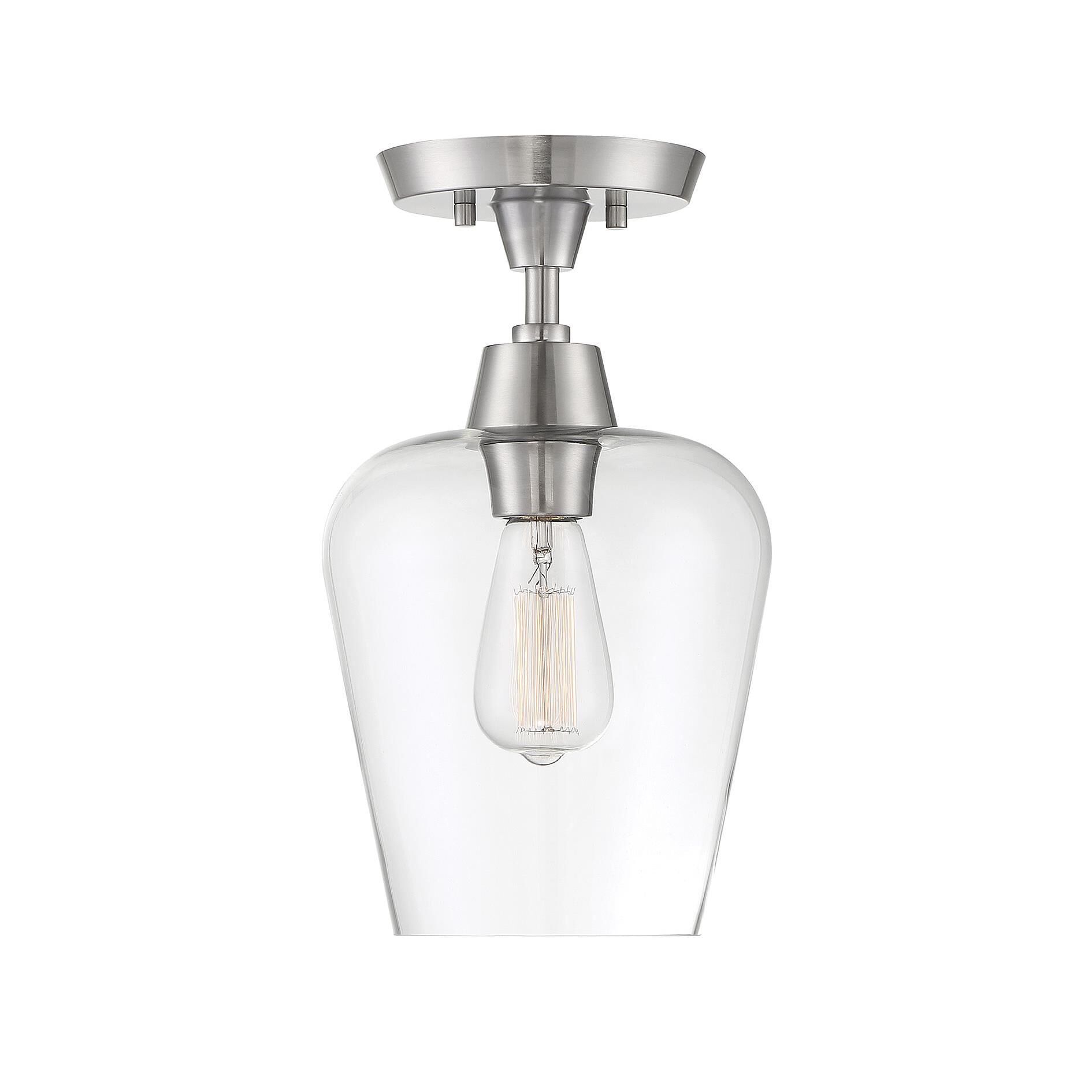 Octave 8 Inch 1 Light Semi Flush Mount by Savoy House