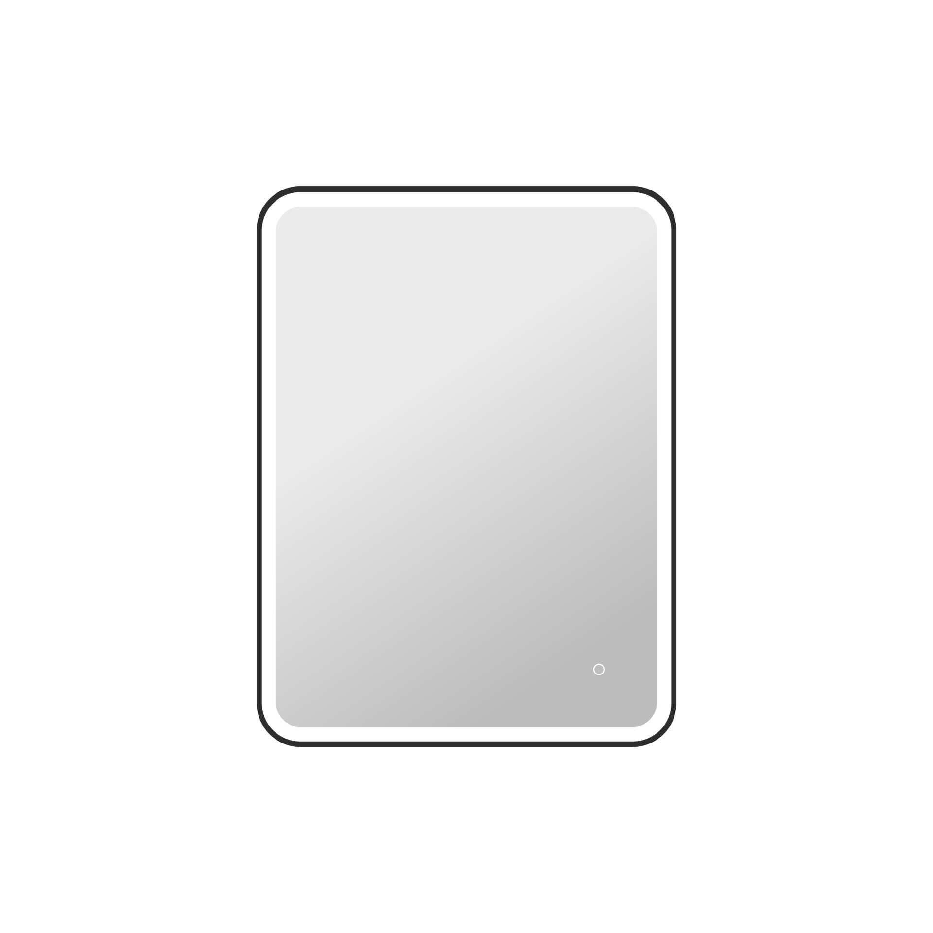 Harmoni 40 Inch Rectangular LED Lighted Mirror by Elegant Decor