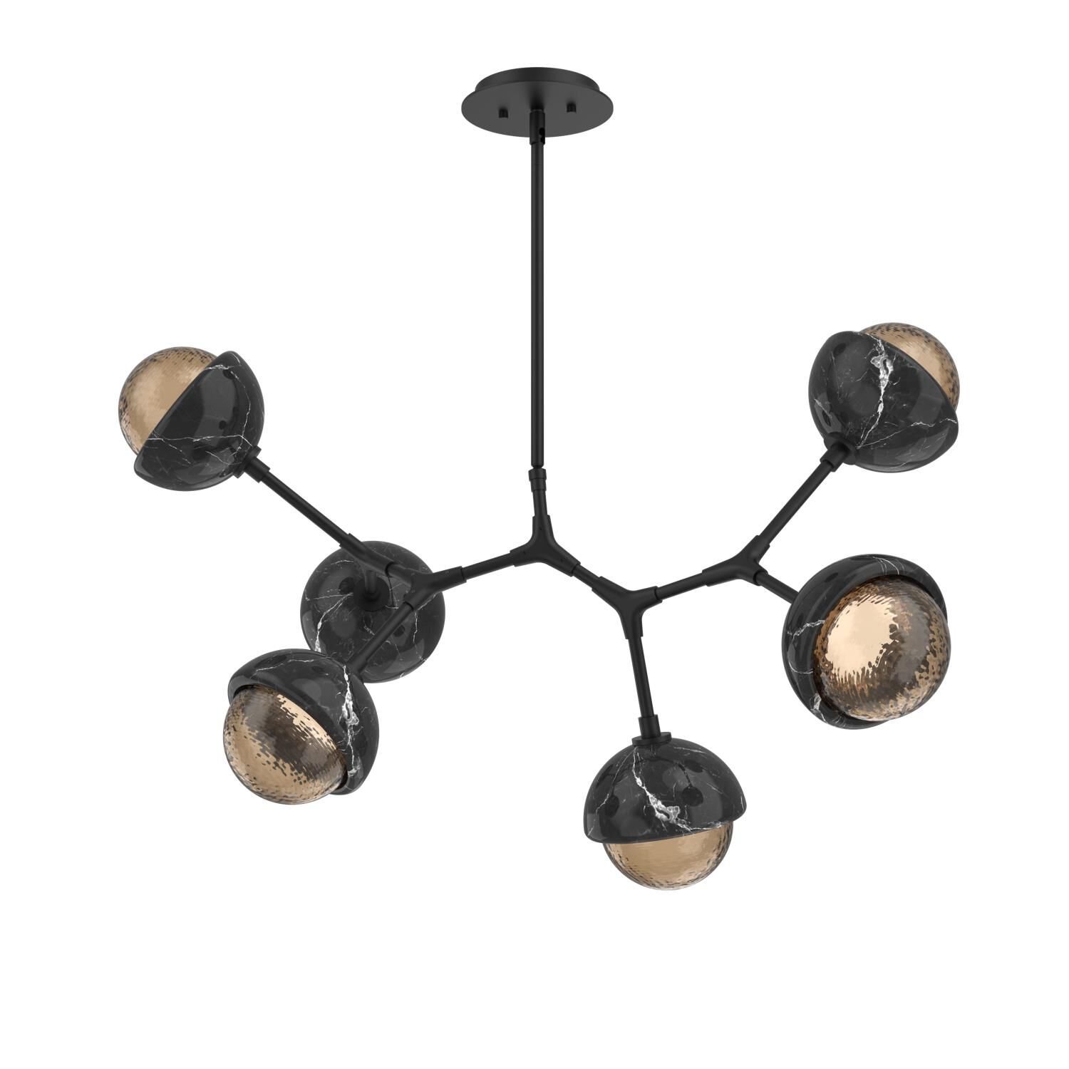 Levi Wilson Cabochon 31 Inch Linear Suspension Light by Hammerton Studio