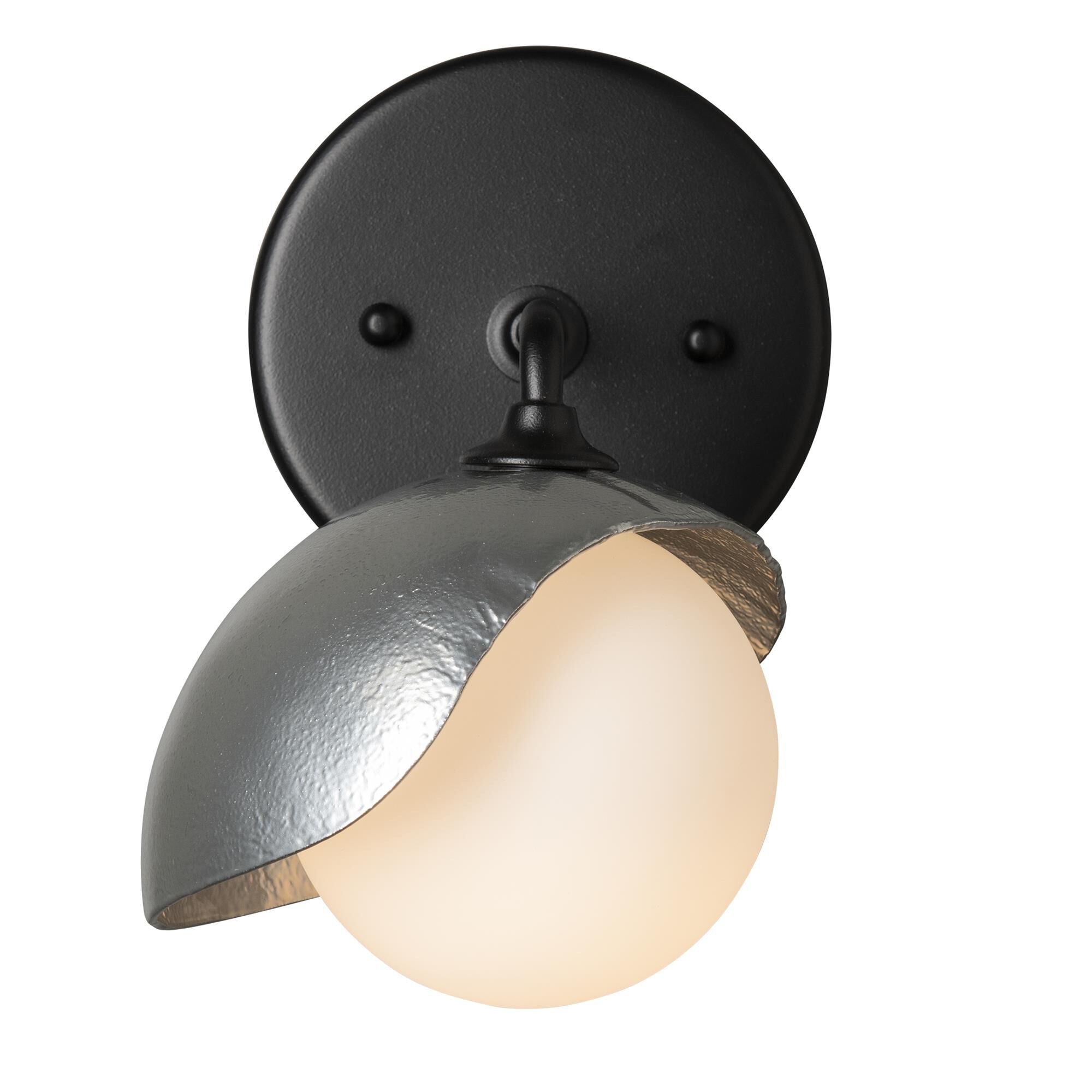 Shown in Black finish and Opal glass and Sterling (85) accent
