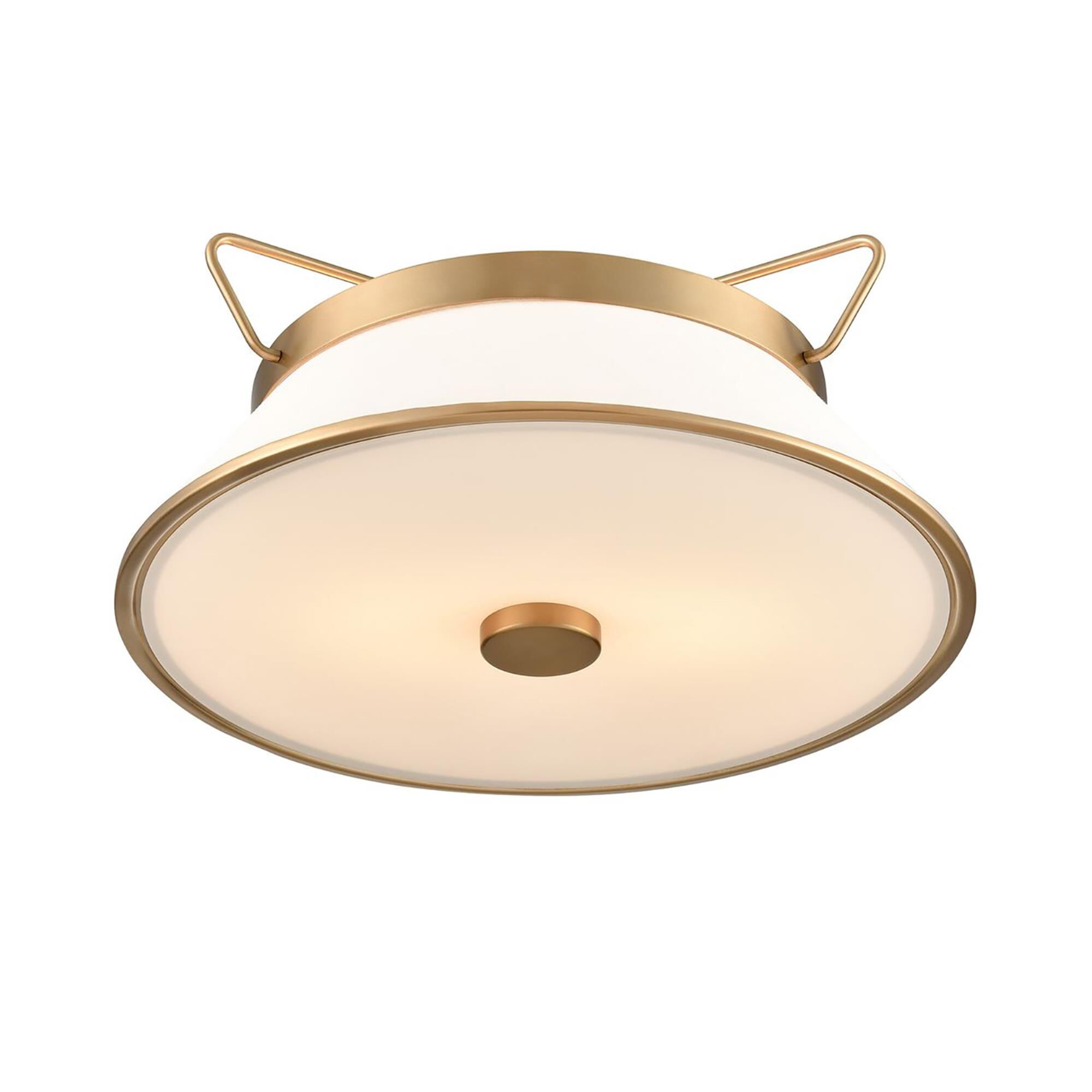 Kevin Kraemer Layla 17 Inch 2 Light LED Semi Flush Mount,