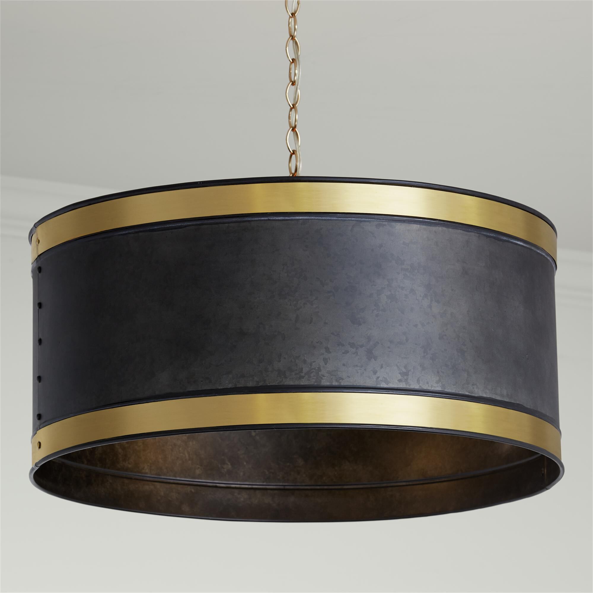 Shown in Galvanized Black - True Brass finish