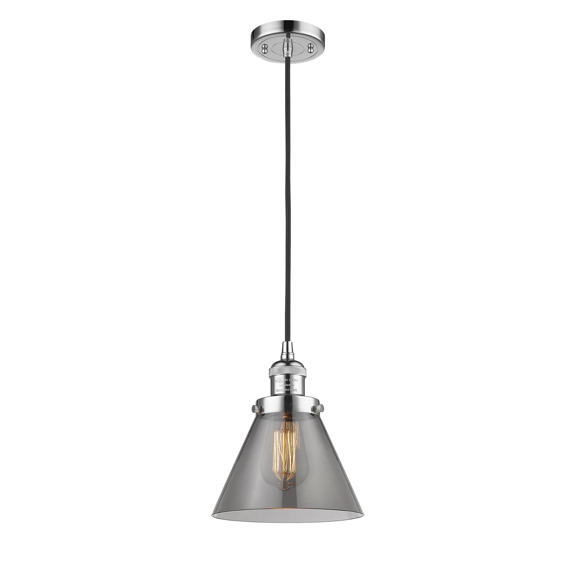 Bruno Marashlian Large Cone 8 Inch Mini Pendant by Innovations Lighting