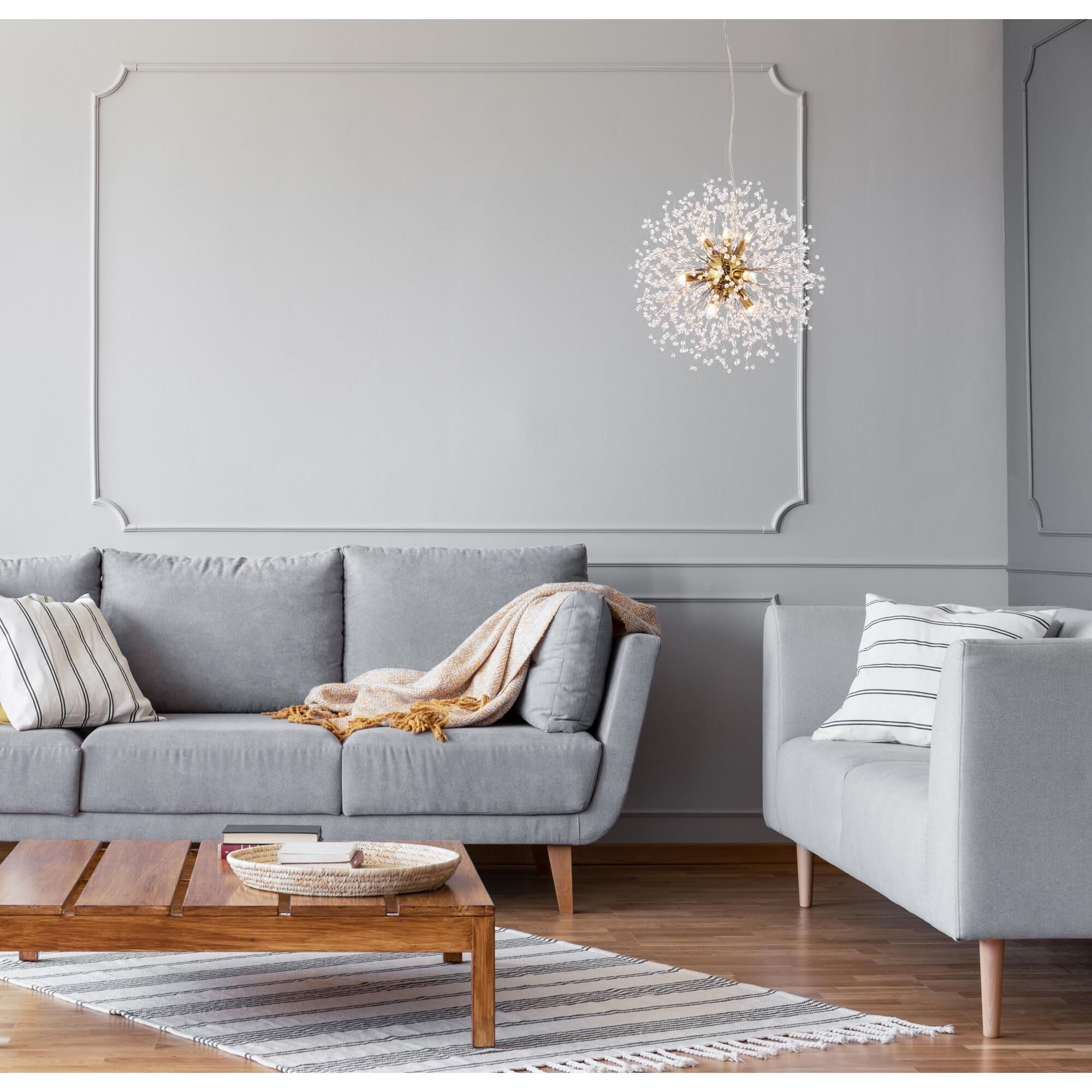 Solace 17 Inch LED Large Pendant by Elegant Lighting