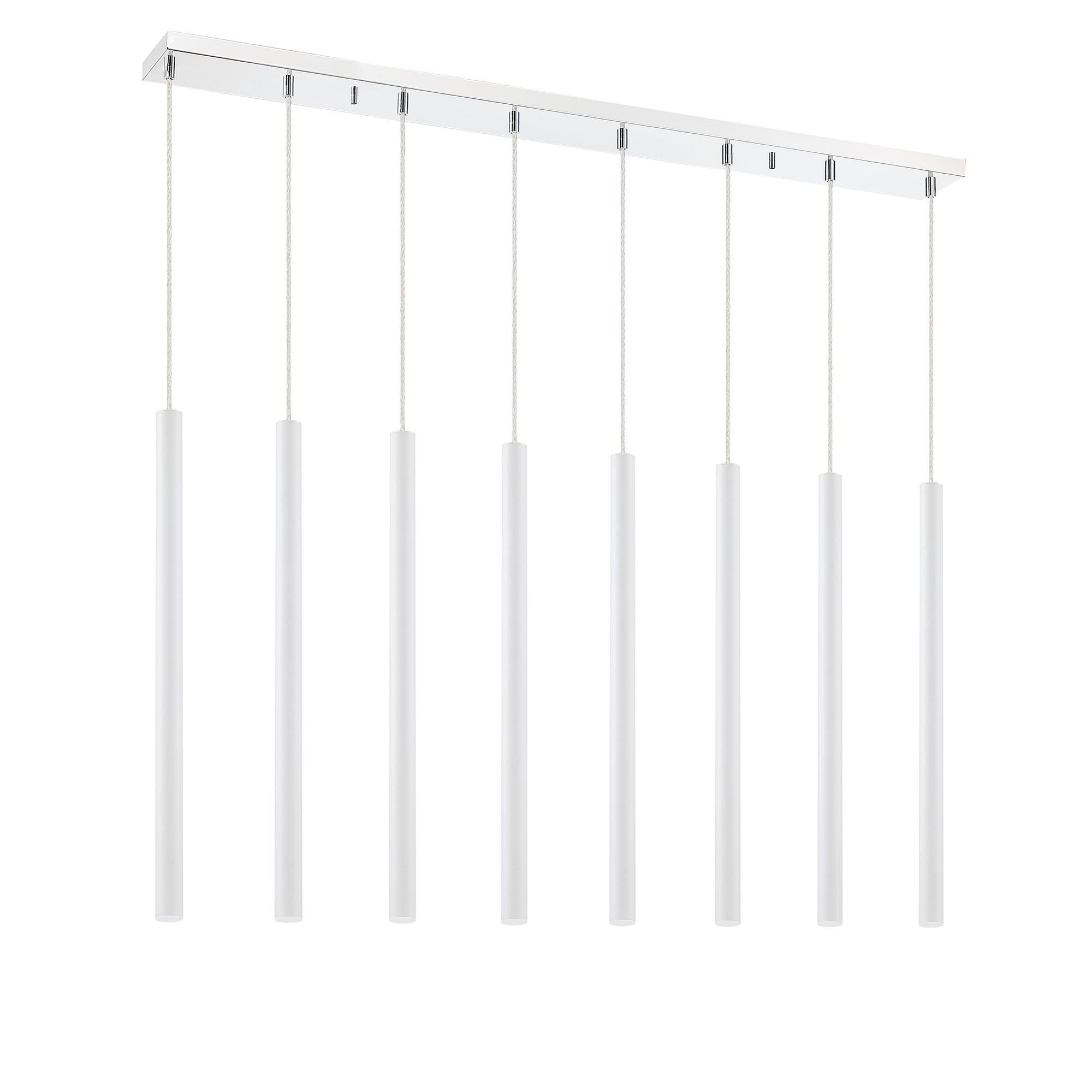 Shown in Chrome finish and Steel glass and Steel shade