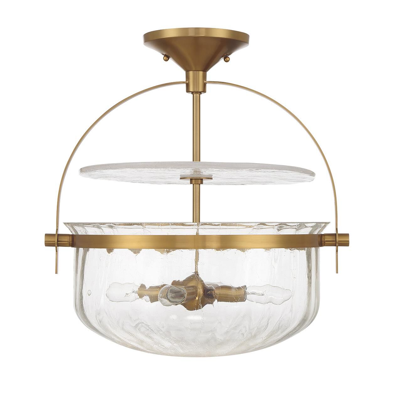 Denmar 18 Inch Semi Flush Mount by Savoy House