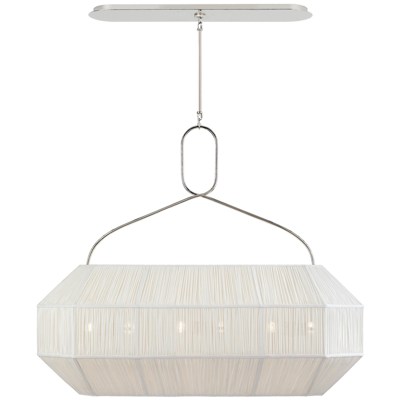 Kelly Wearstler Forza 40 Inch 6 Light Linear Suspension Light by Visual Comfort Signature Collection