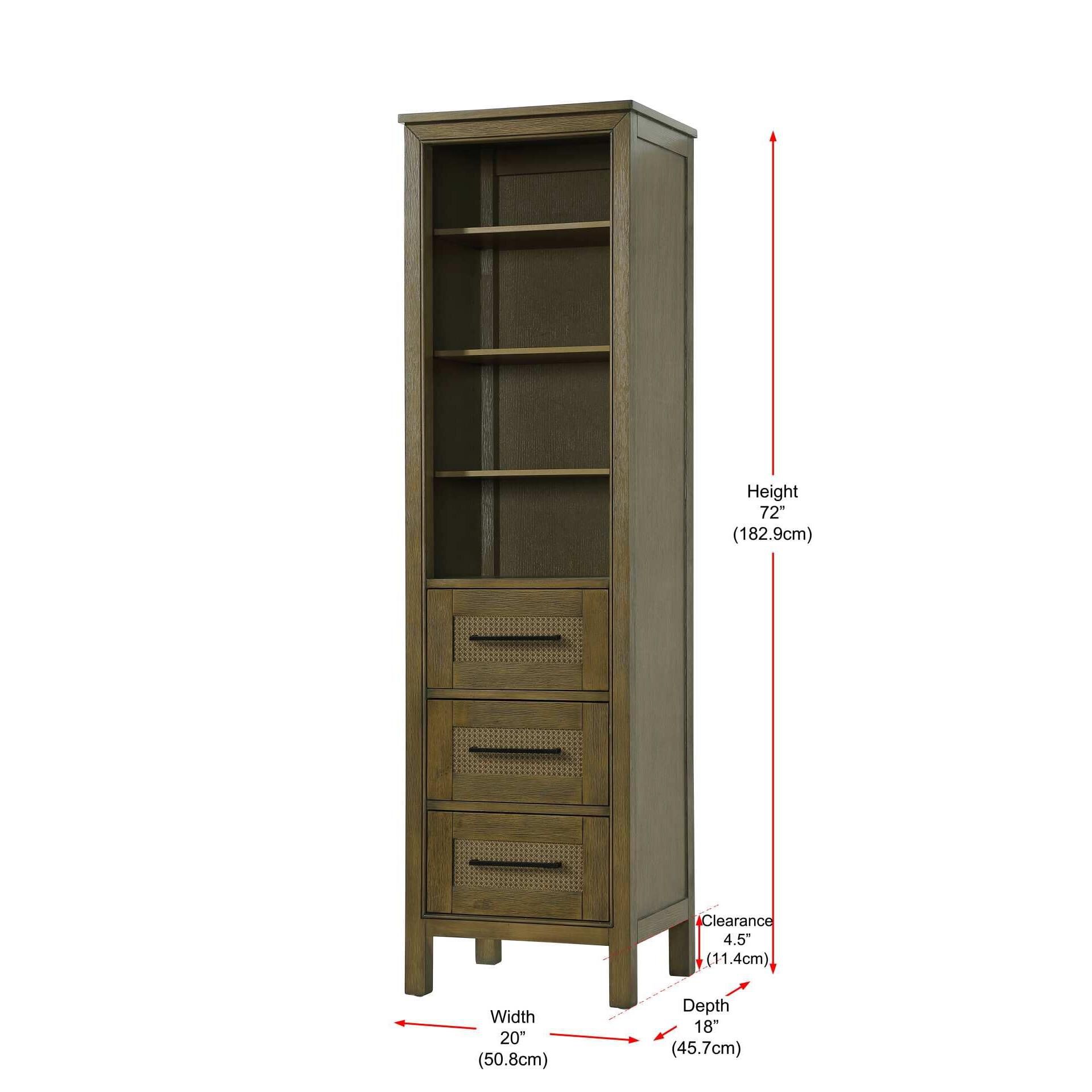 Alina 72 Inch Storage Cabinet by Elegant Decor