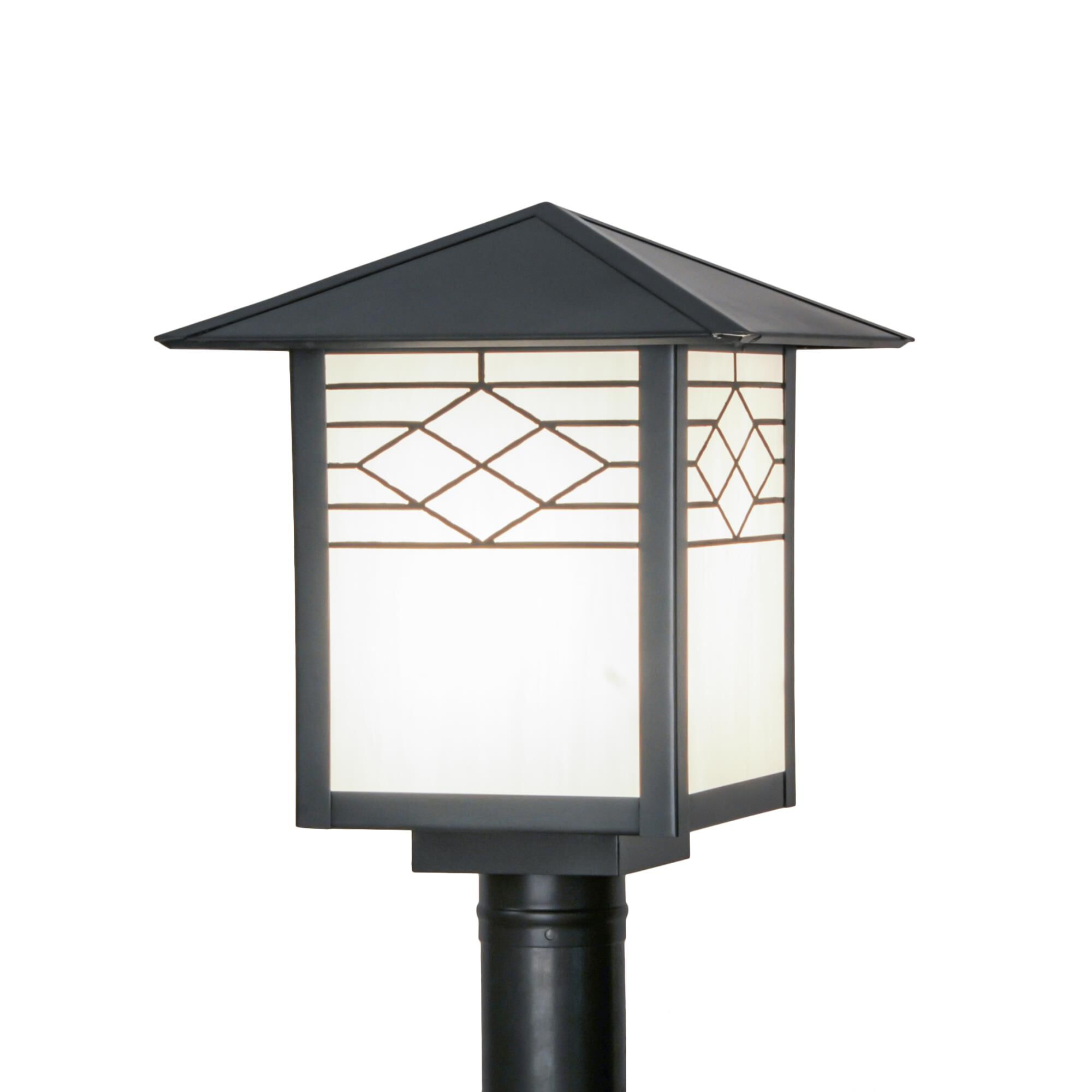 15 Inch Tall 1 Light Outdoor Post Lamp by Meyda Lighting