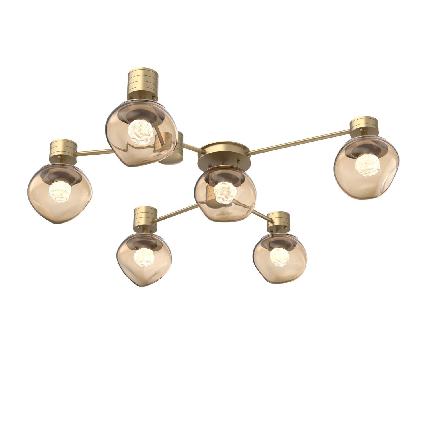 Shown in Gilded Brass finish and Bronze with Rounded Gem glass