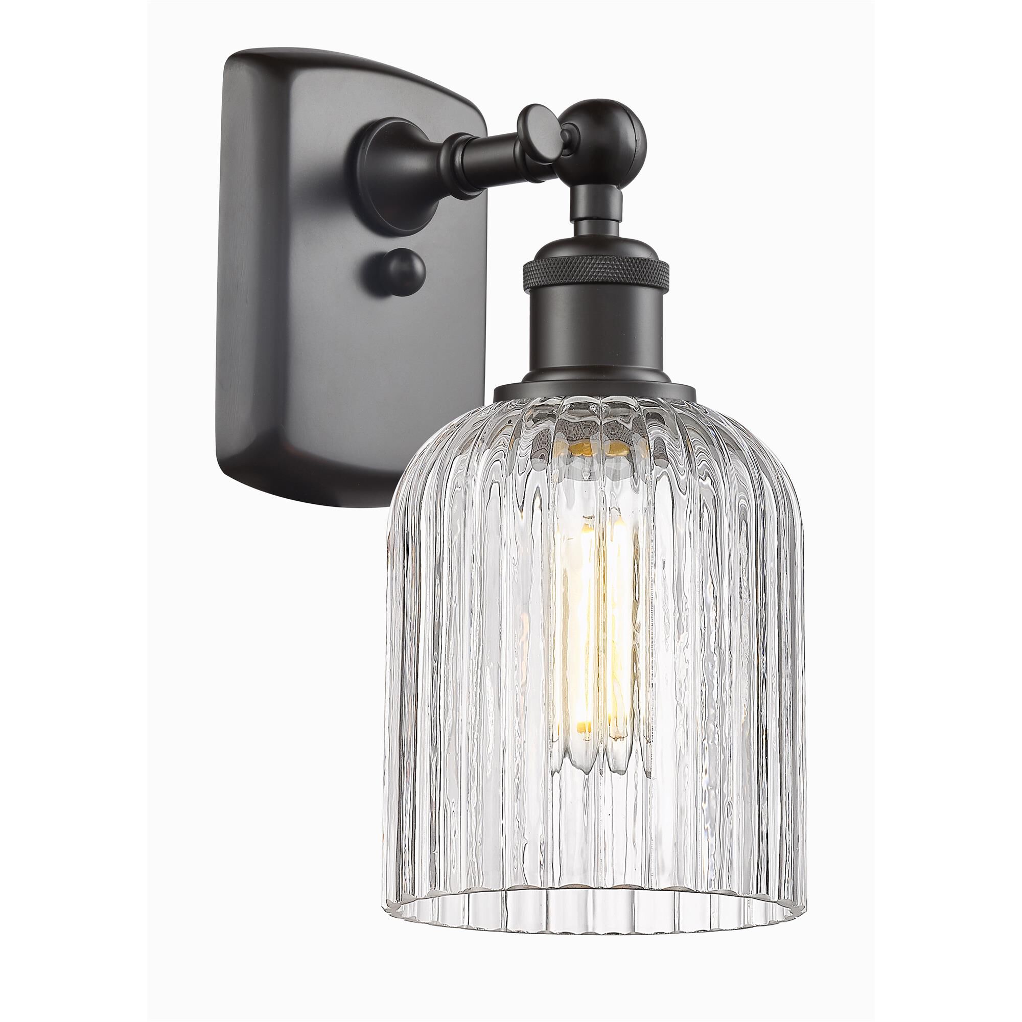 Shown in Oil Rubbed Bronze finish and Clear glass