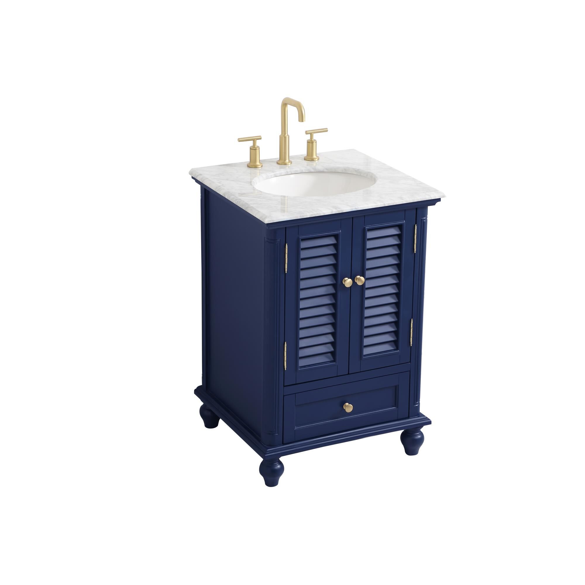 Shown in Blue finish