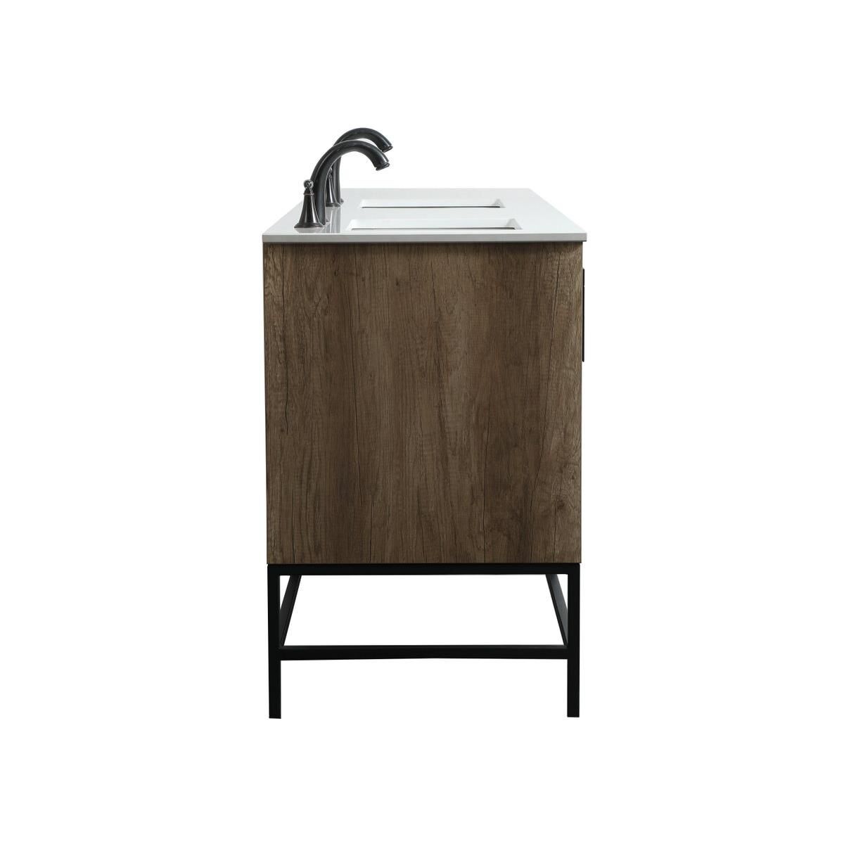 Shown in Natural Oak finish and Without Backsplash accent