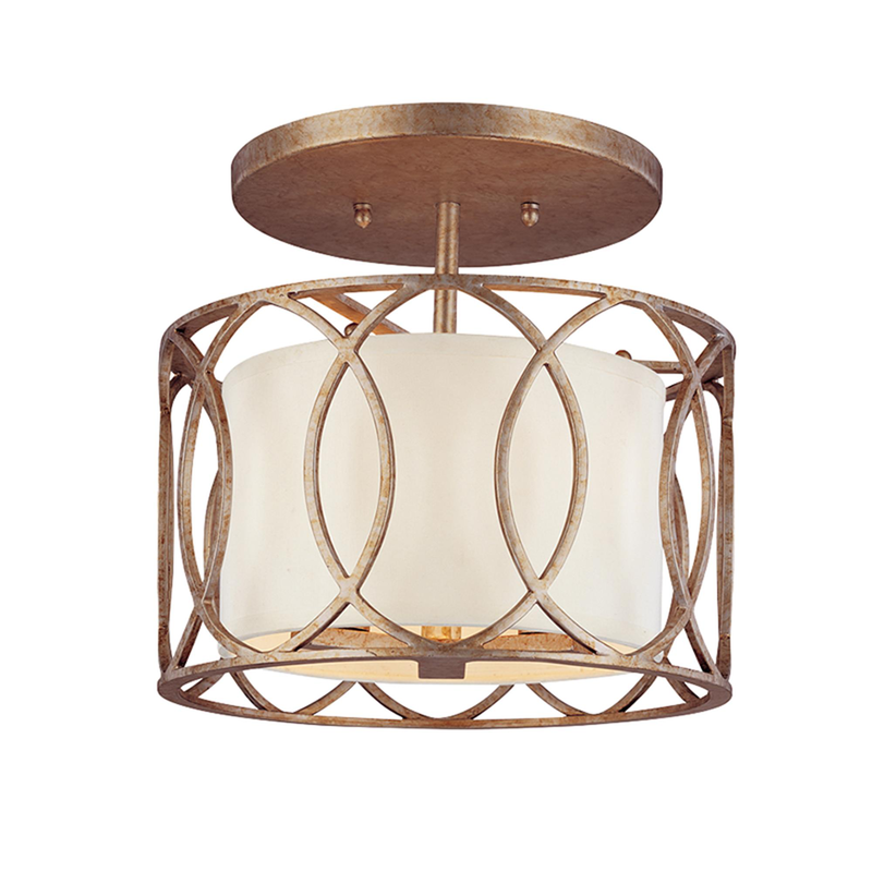 Sausalito 12 Inch 3 Light Semi Flush Mount by Troy Lighting