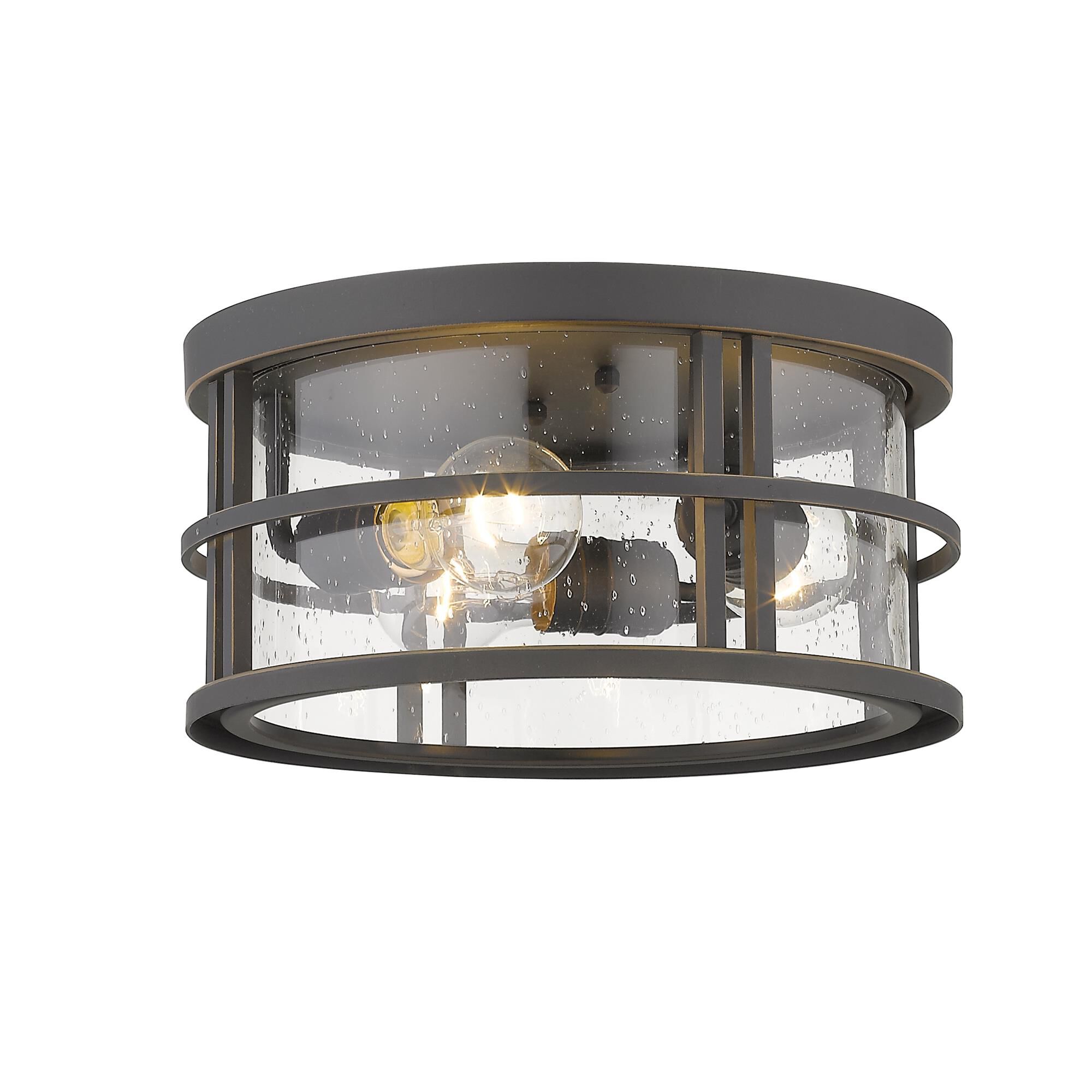 Shown in Oil Rubbed Bronze finish and Glass shade