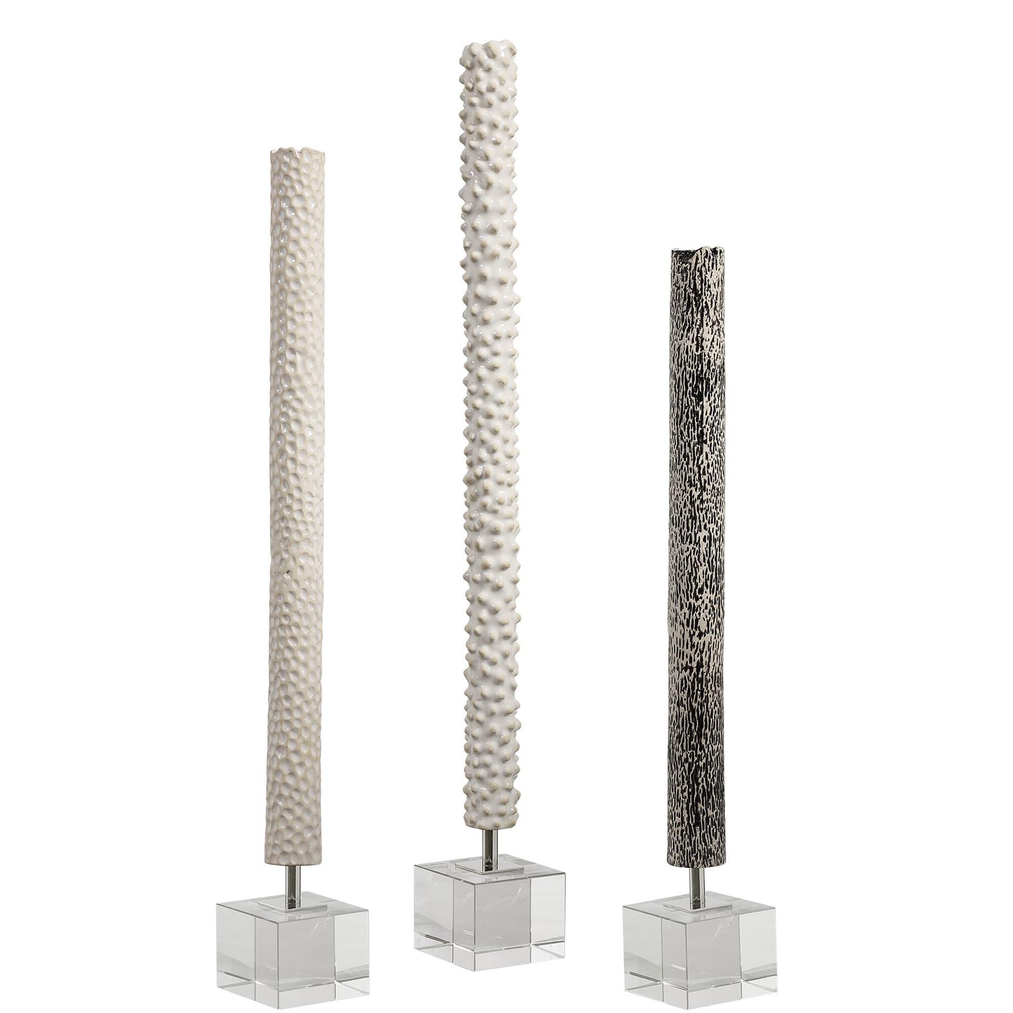 Shown in Ceramic Constructed Trio Is Inspired By Global Travels And Exhibits A Trendy Black And White Color S finish