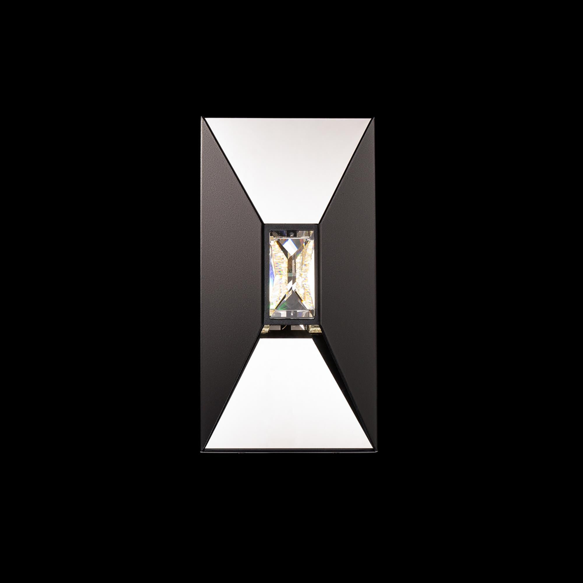 Shown in Black finish and Clear Optic Crystal glass