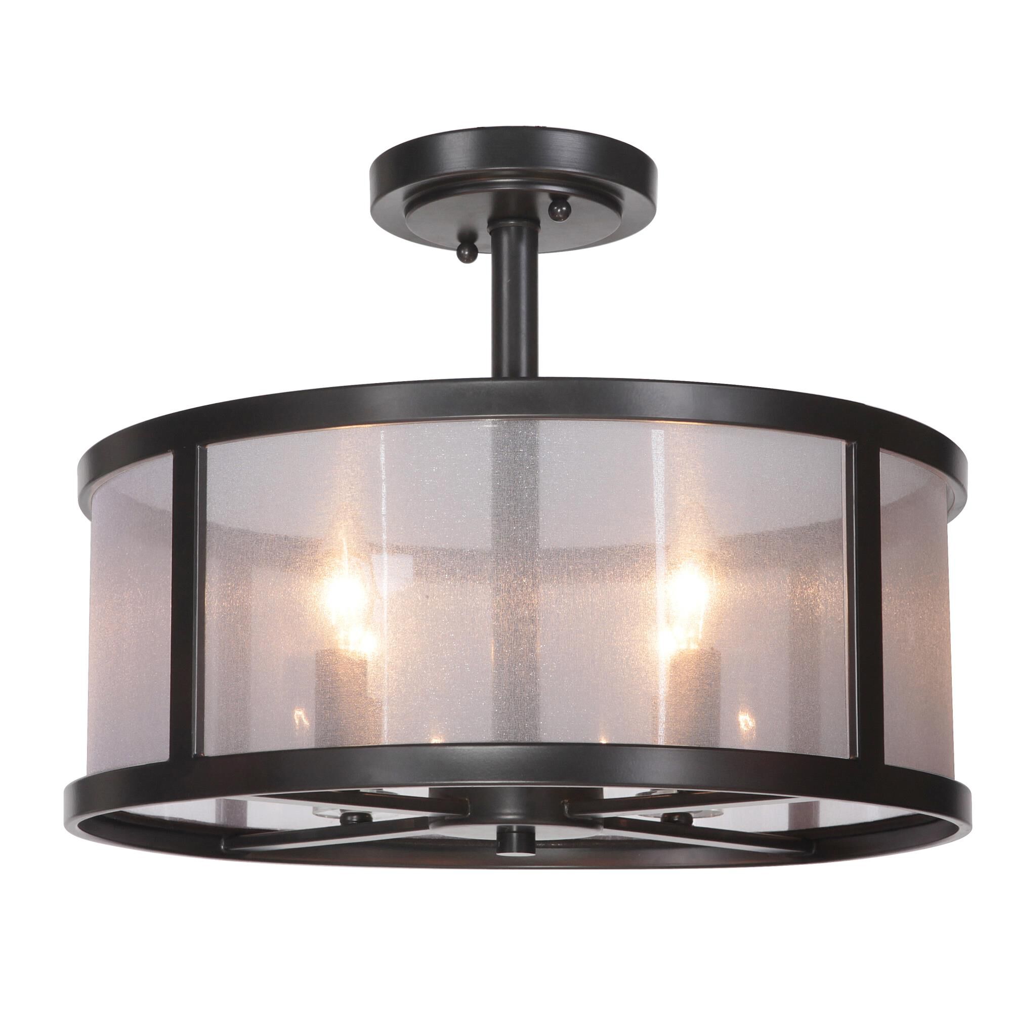Danbury 18 Inch 4 Light Semi Flush Mount by Craftmade