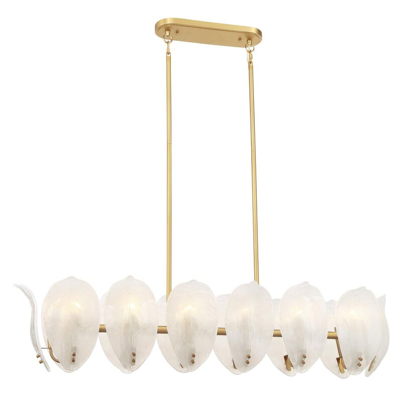 Orchid Medium Linear Chandelier by Metropolitan Lighting