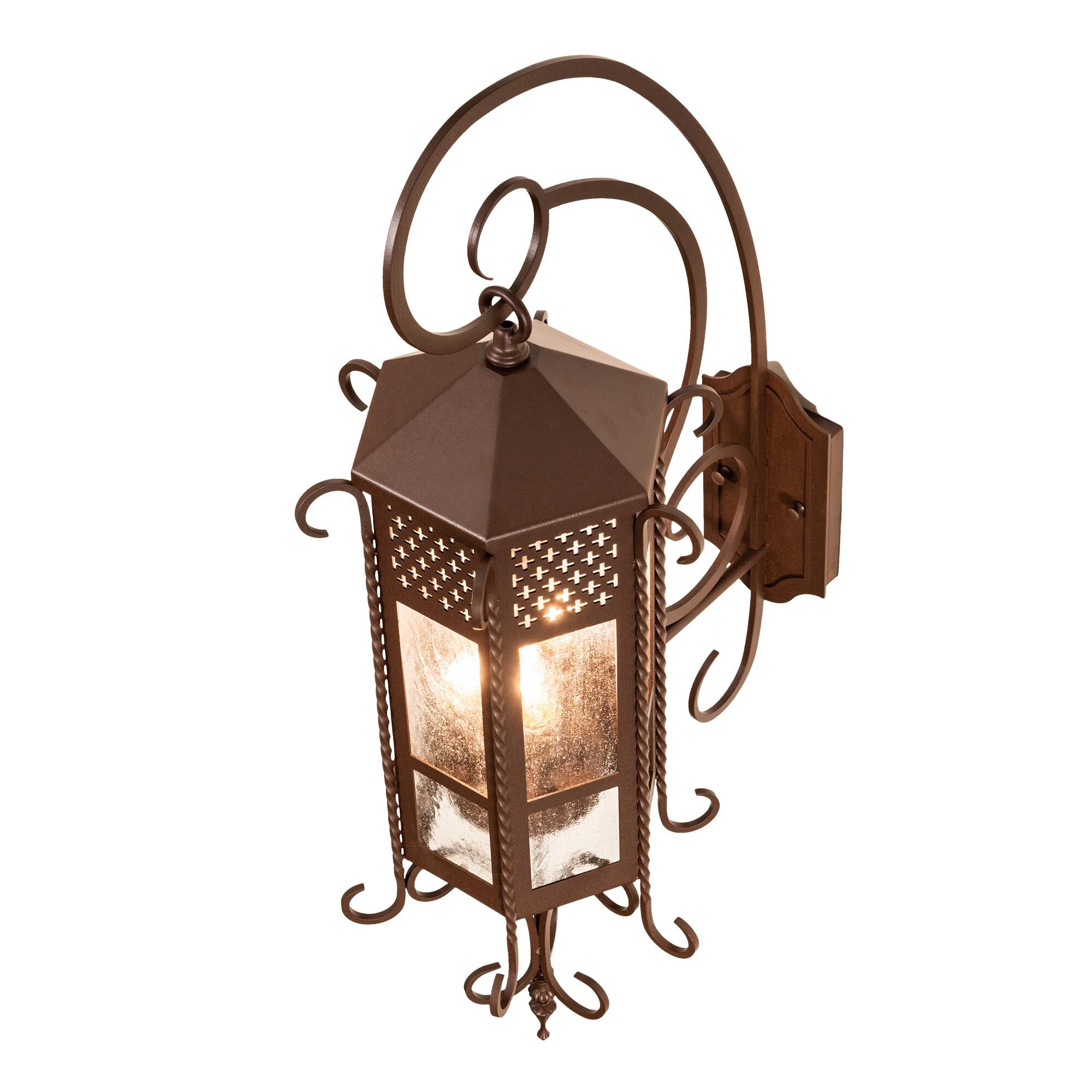Old London 36 Inch Tall 3 Light Outdoor Wall Light by Meyda Lighting
