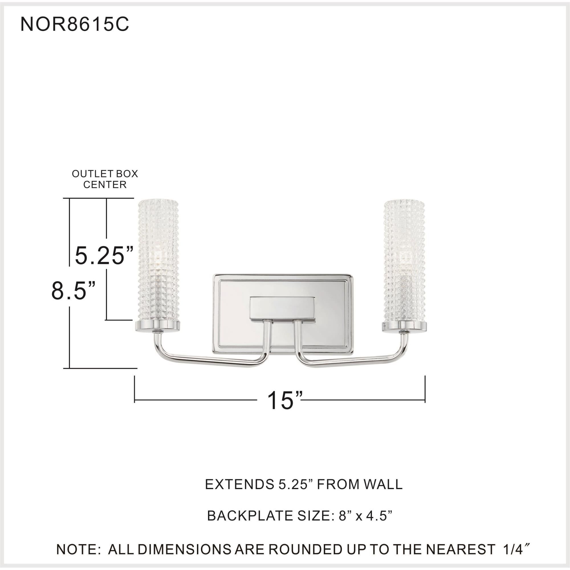 Shown in Polished Chrome finish and Clear Glass shade