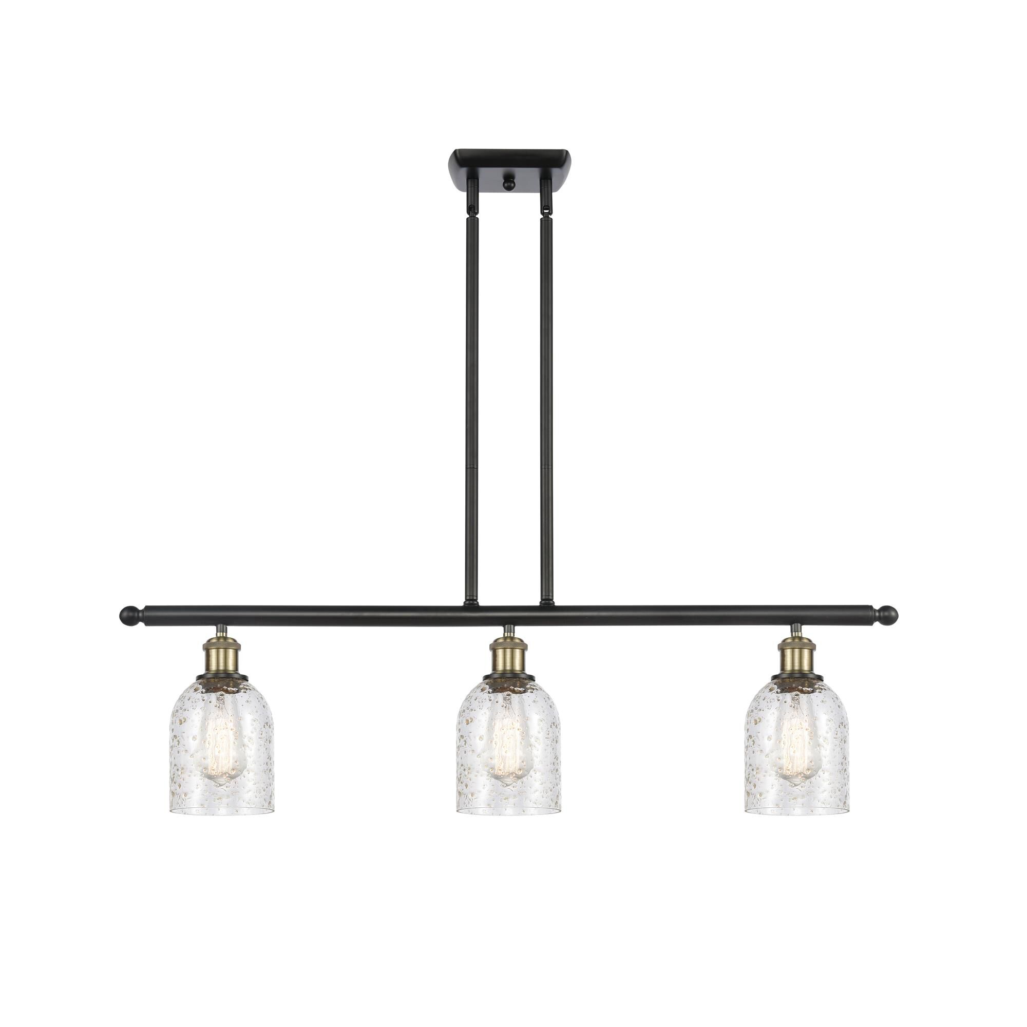 Shown in Black Antique Brass finish and Bell glass and Glass shade