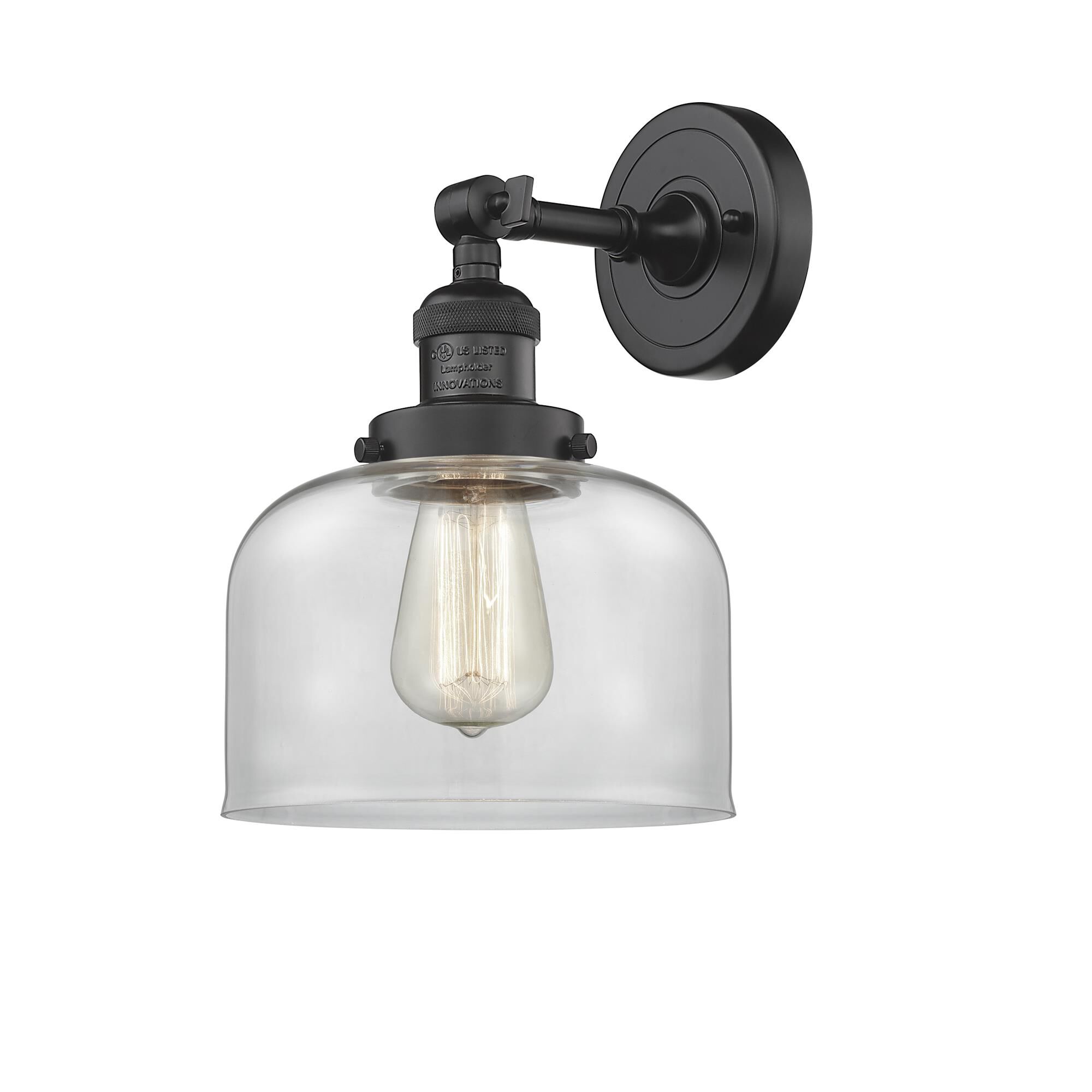 Shown in Oil Rubbed Bronze finish and Clear glass