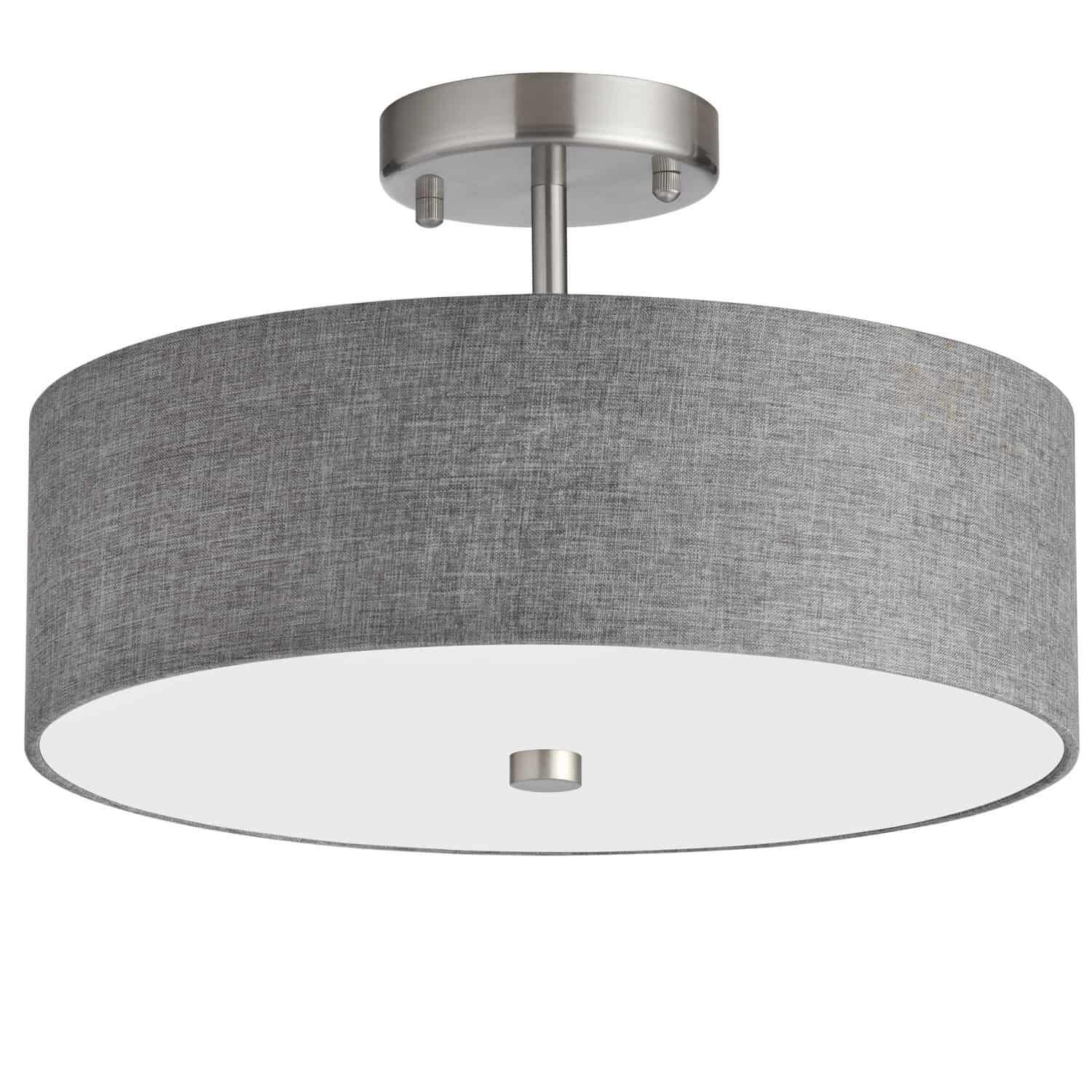 14 Inch 3 Light Semi Flush Mount by Dainolite