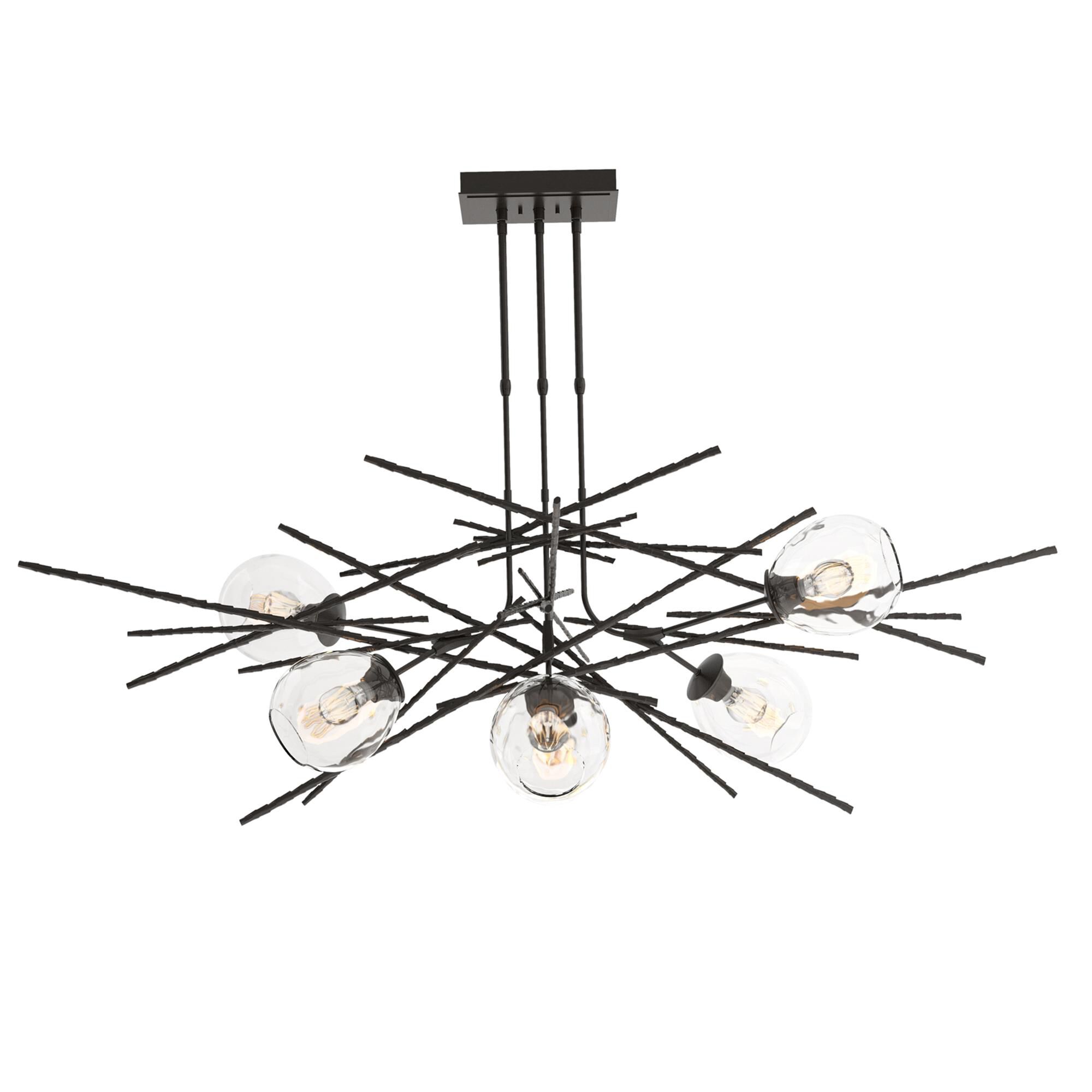 Shown in Oil Rubbed Bronze finish and Clear shade