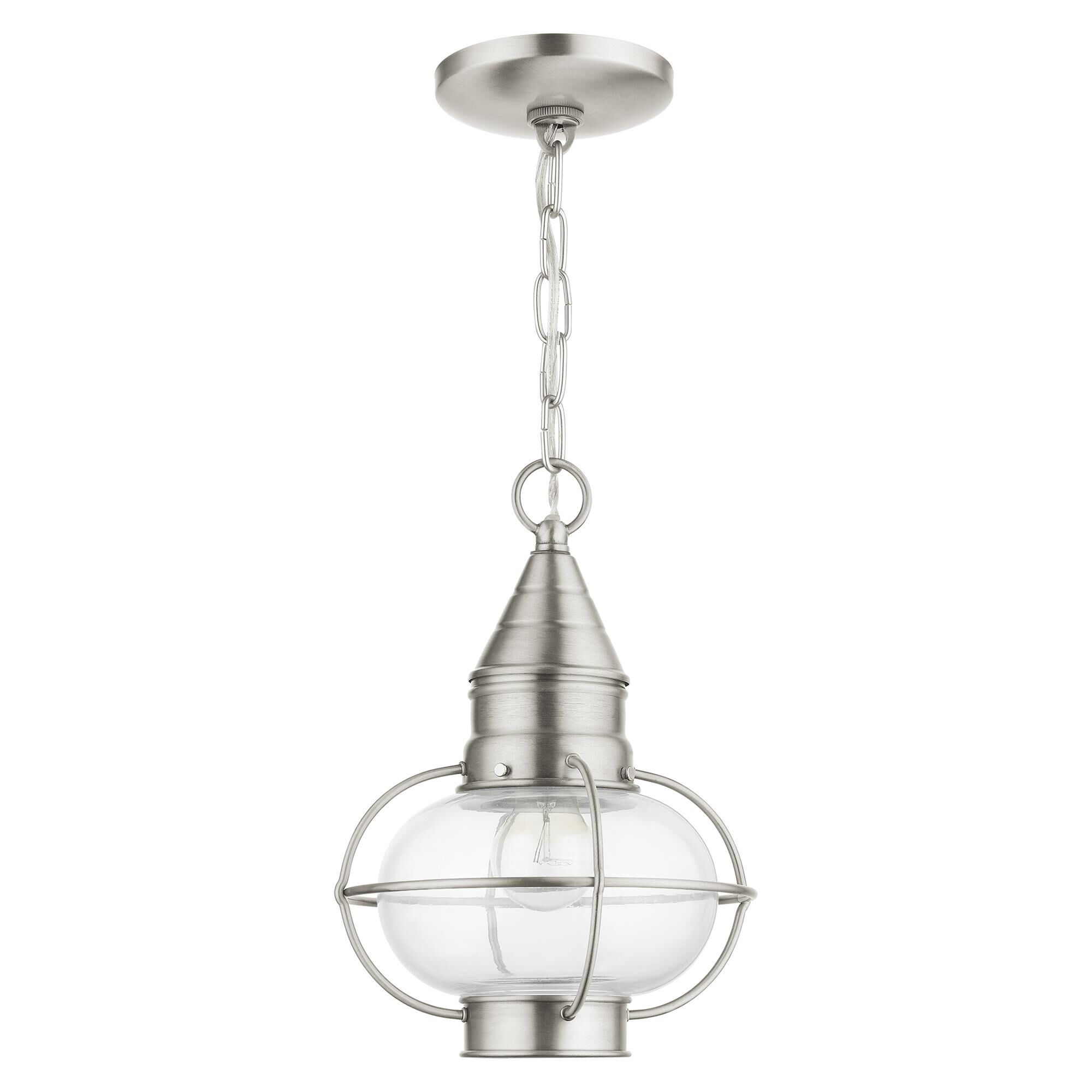 Livex Lighting Newburyport 11 Inch Tall Outdoor Hanging Lantern