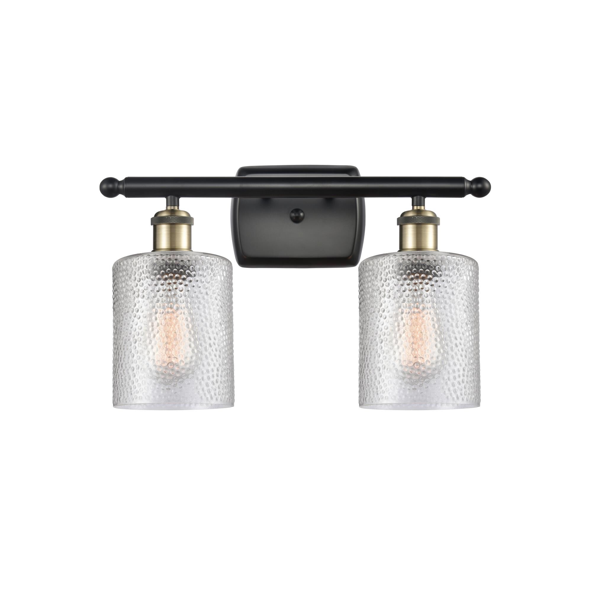 Shown in Black Antique Brass finish and Clear Water glass