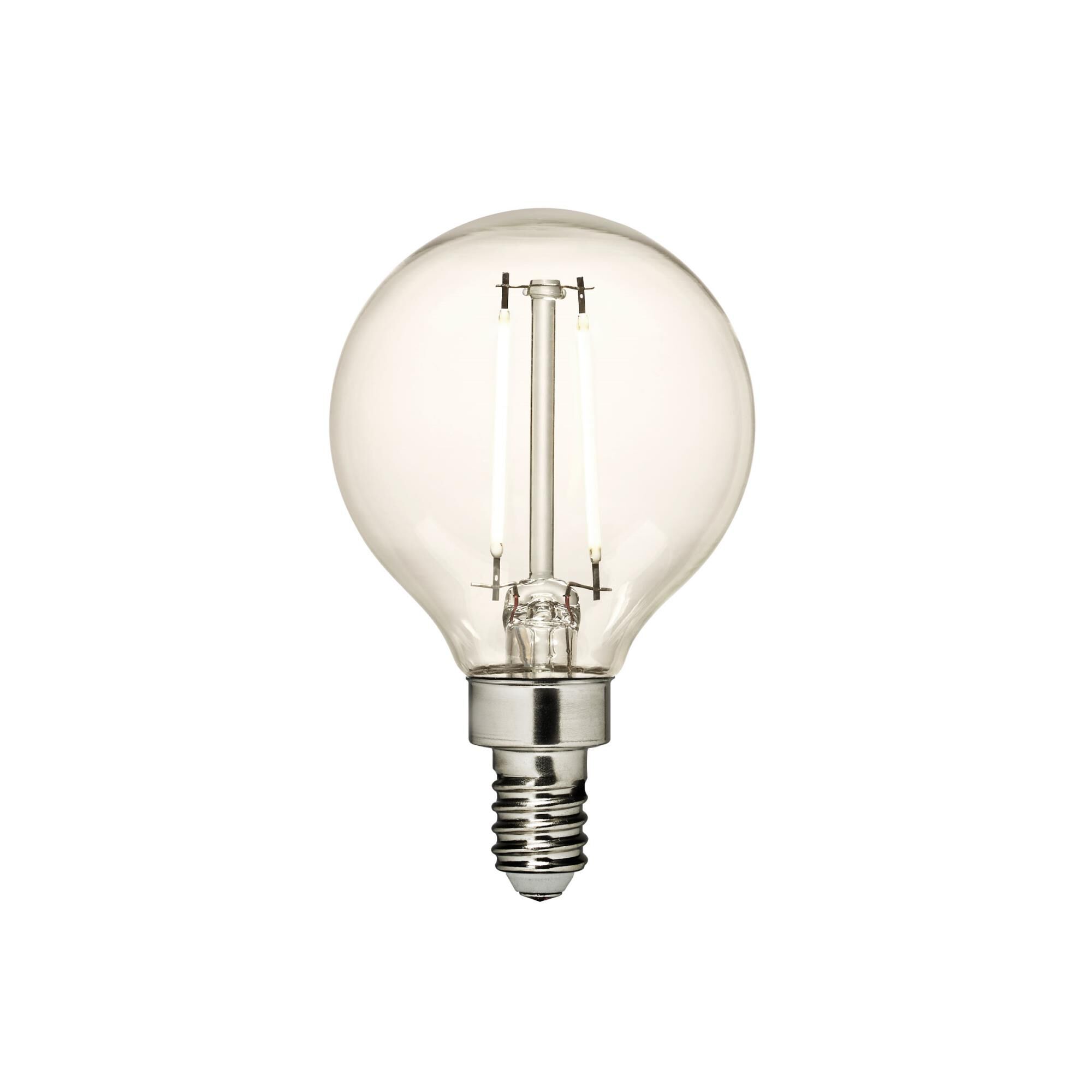 Dimmable 2.5 Watt 2700K Globe Shaped LED Light Bulb by Visual Comfort Studio Collection