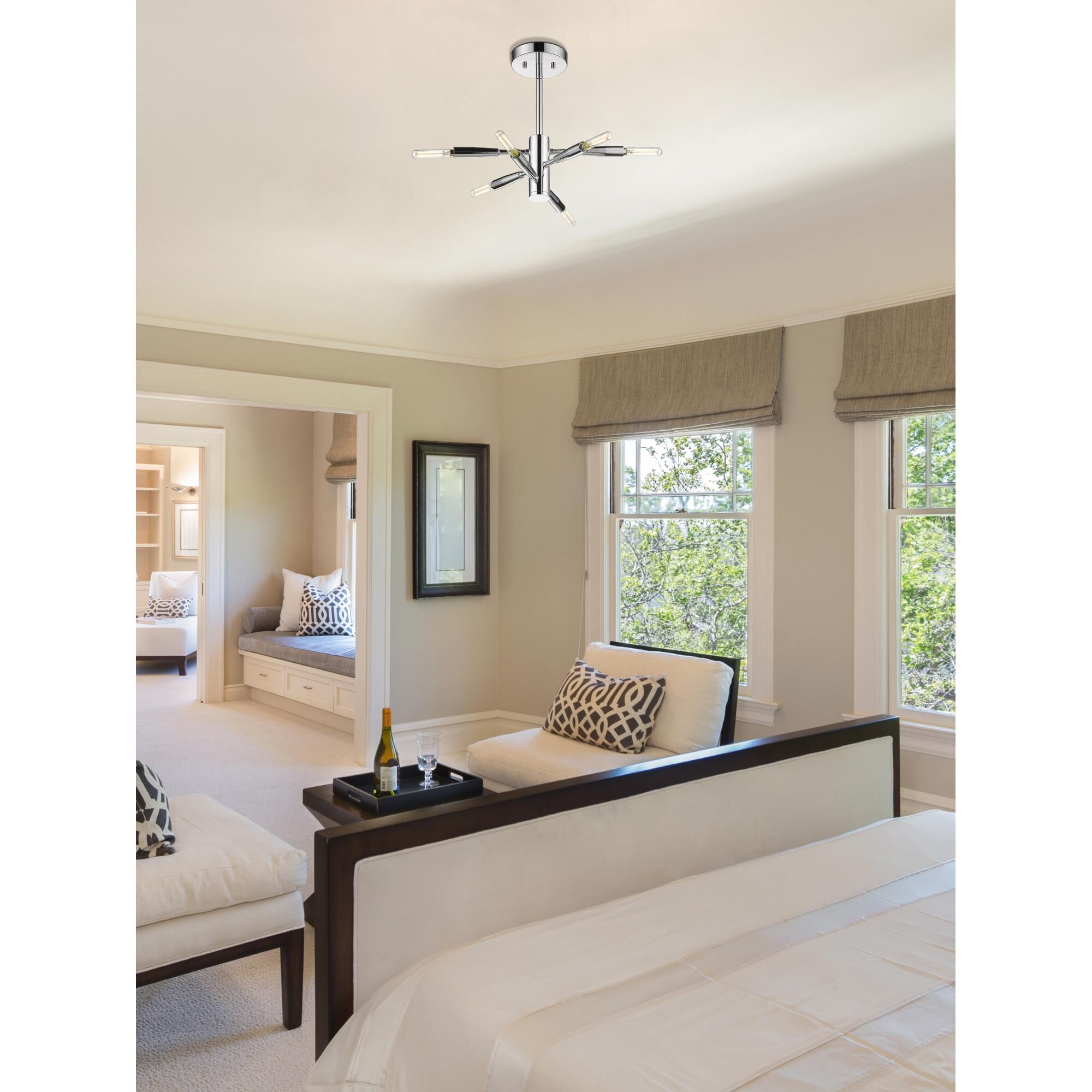 Ascension 16 Inch 6 Light Semi Flush Mount by Z-Lite